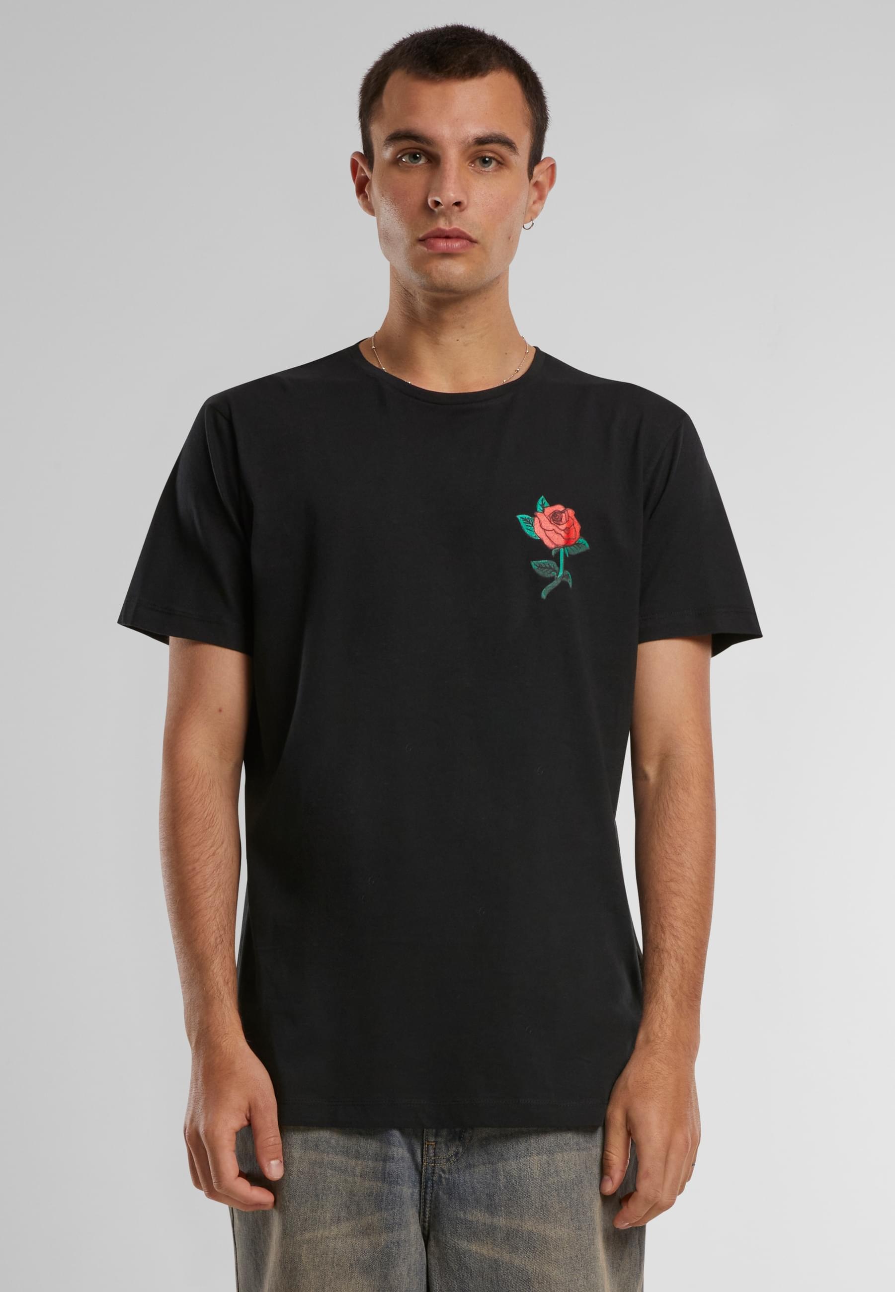 MisterTee T-Shirt »MisterTee Herren Rose Tee«, (1 tlg.)