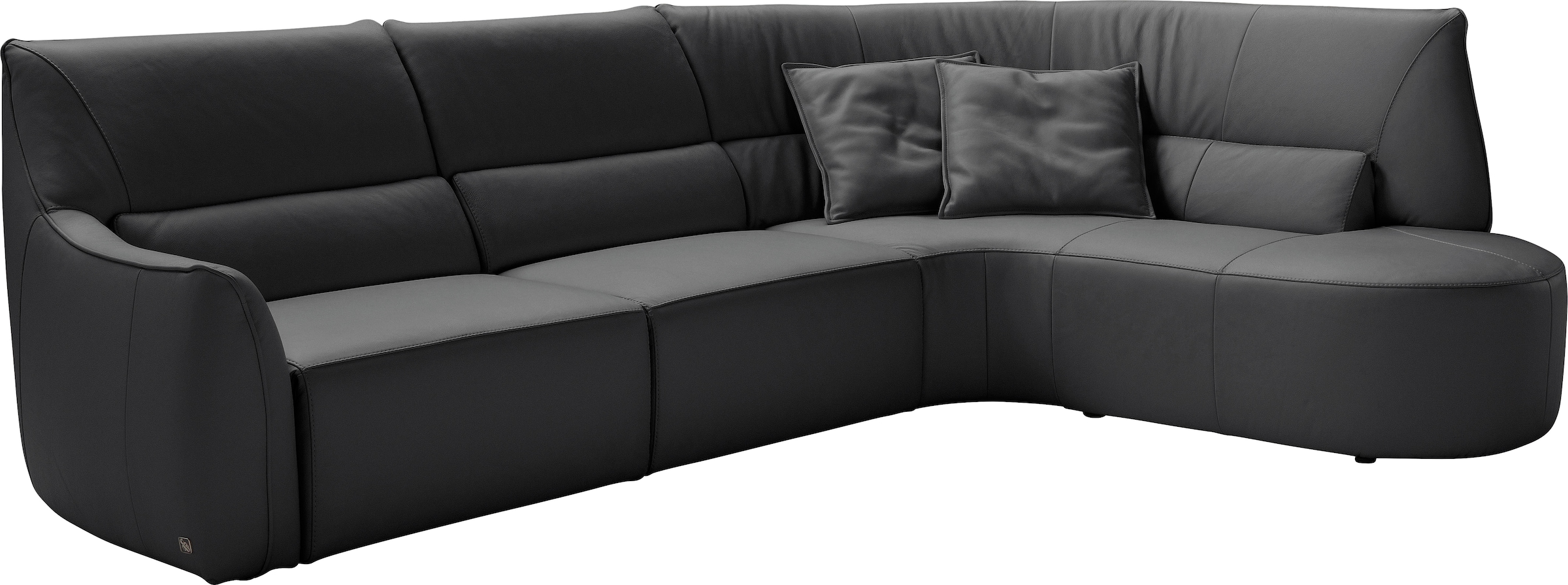 Egoitaliano Ecksofa "Puffy", mit Ottomane, wahlweise mit und ohne elektrisc günstig online kaufen