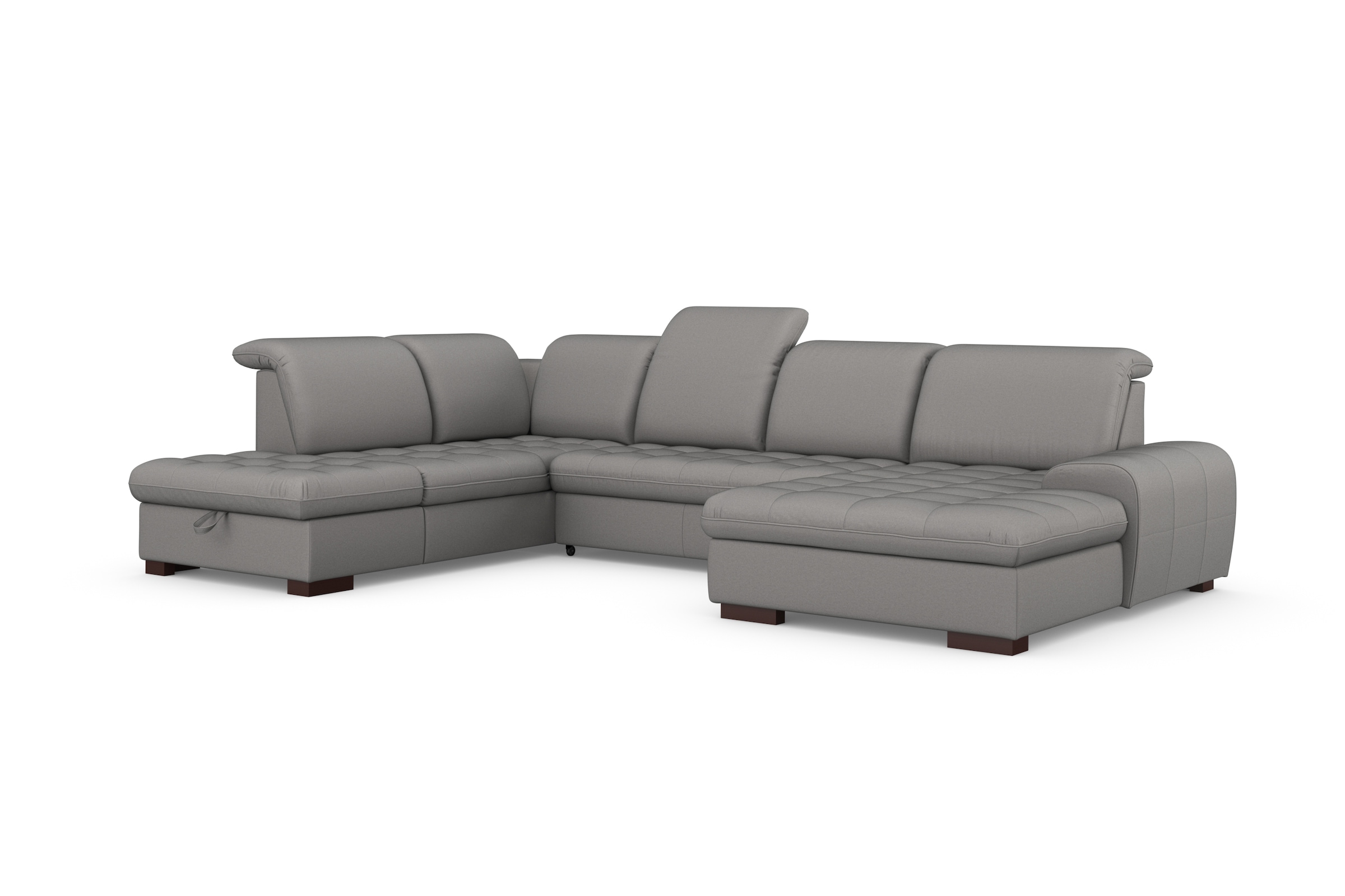 sit&more Wohnlandschaft »Luxor U-Form«, wahlweise mit Bettfunktion, Bettkasten und Kopfteilverstellung