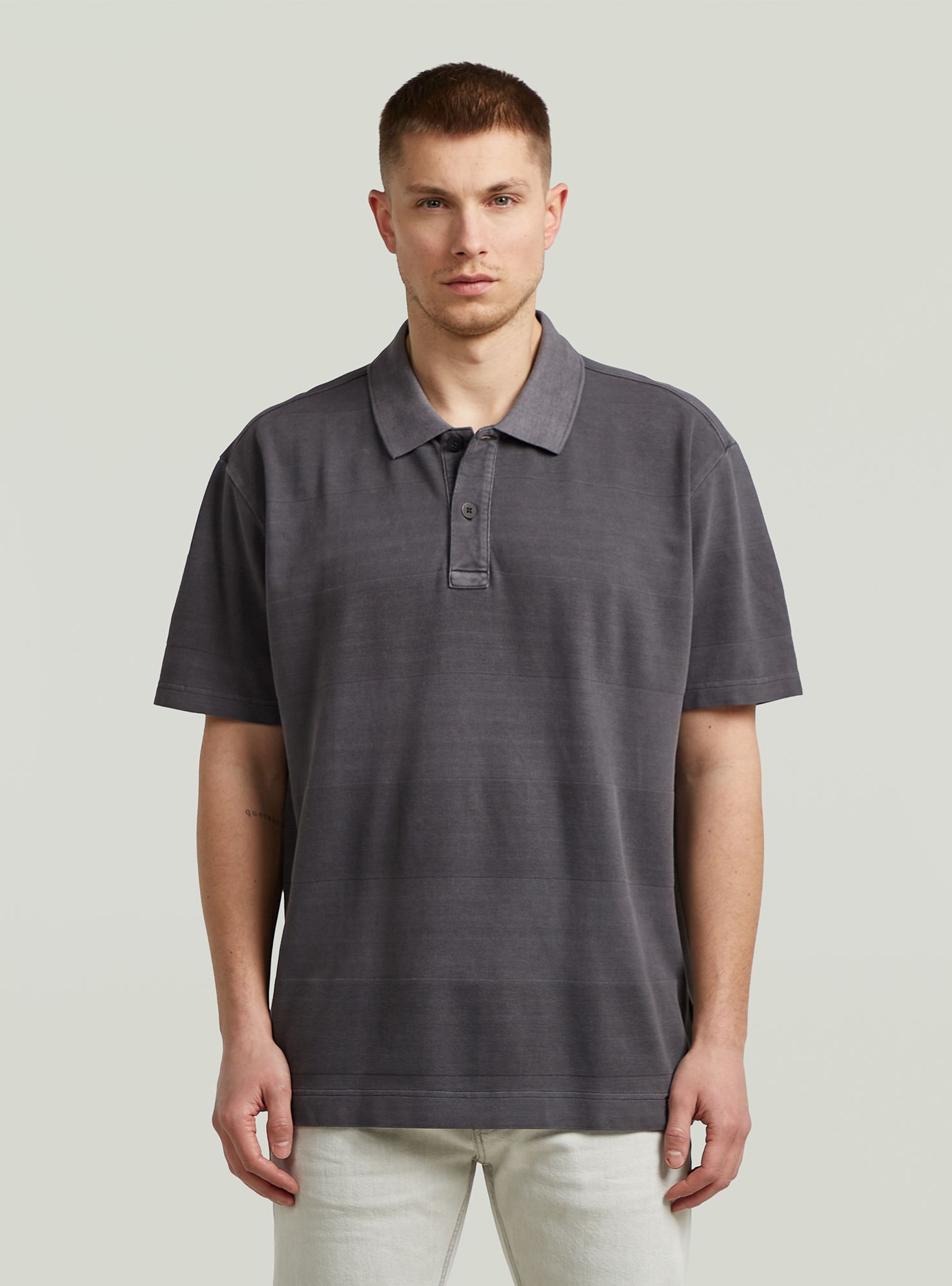 G-STAR "Washed Jacquard Relaxed Polo"