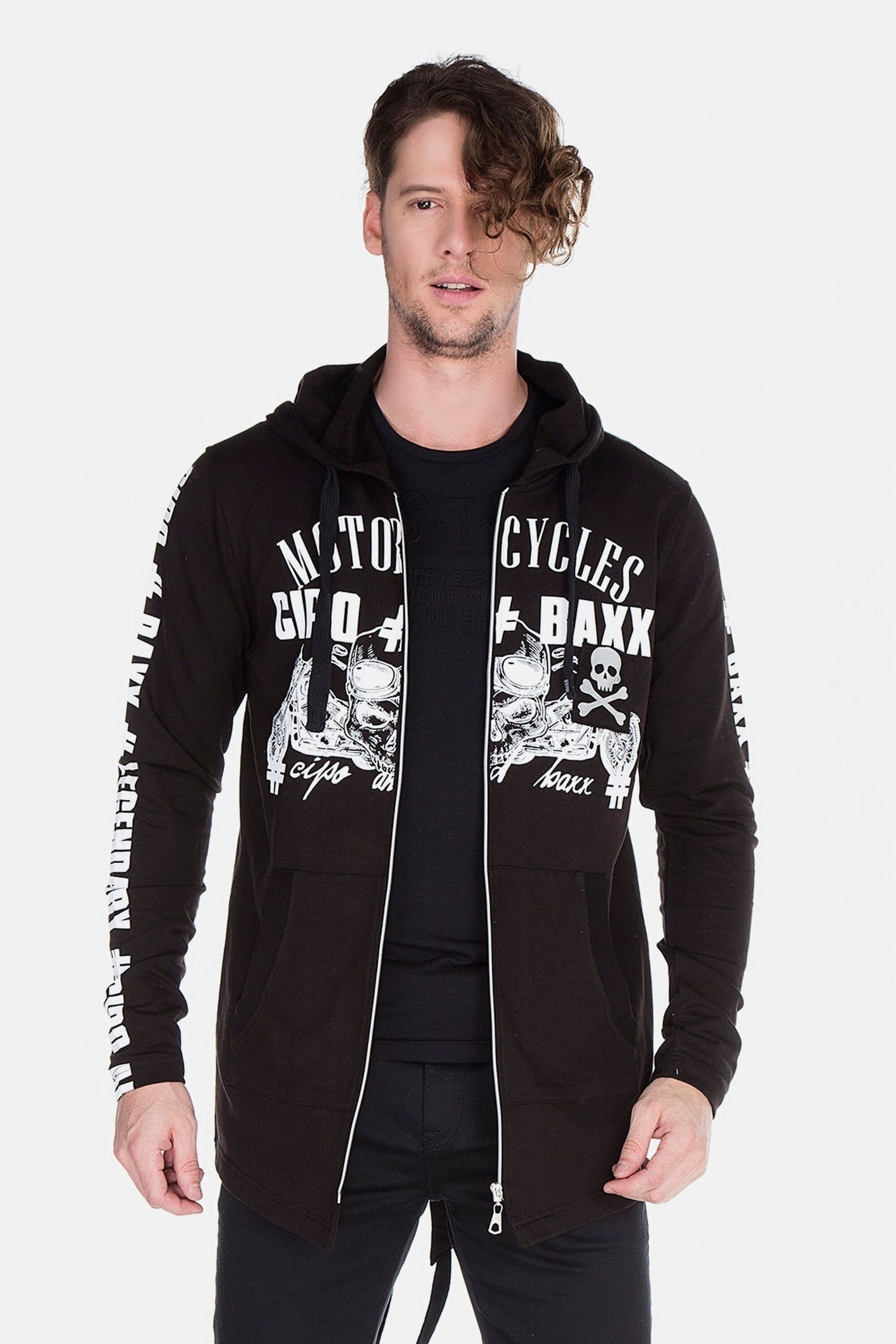 Cipo & Baxx Sweatjacke »Strickjacken« 1 mit Print,CK-239
