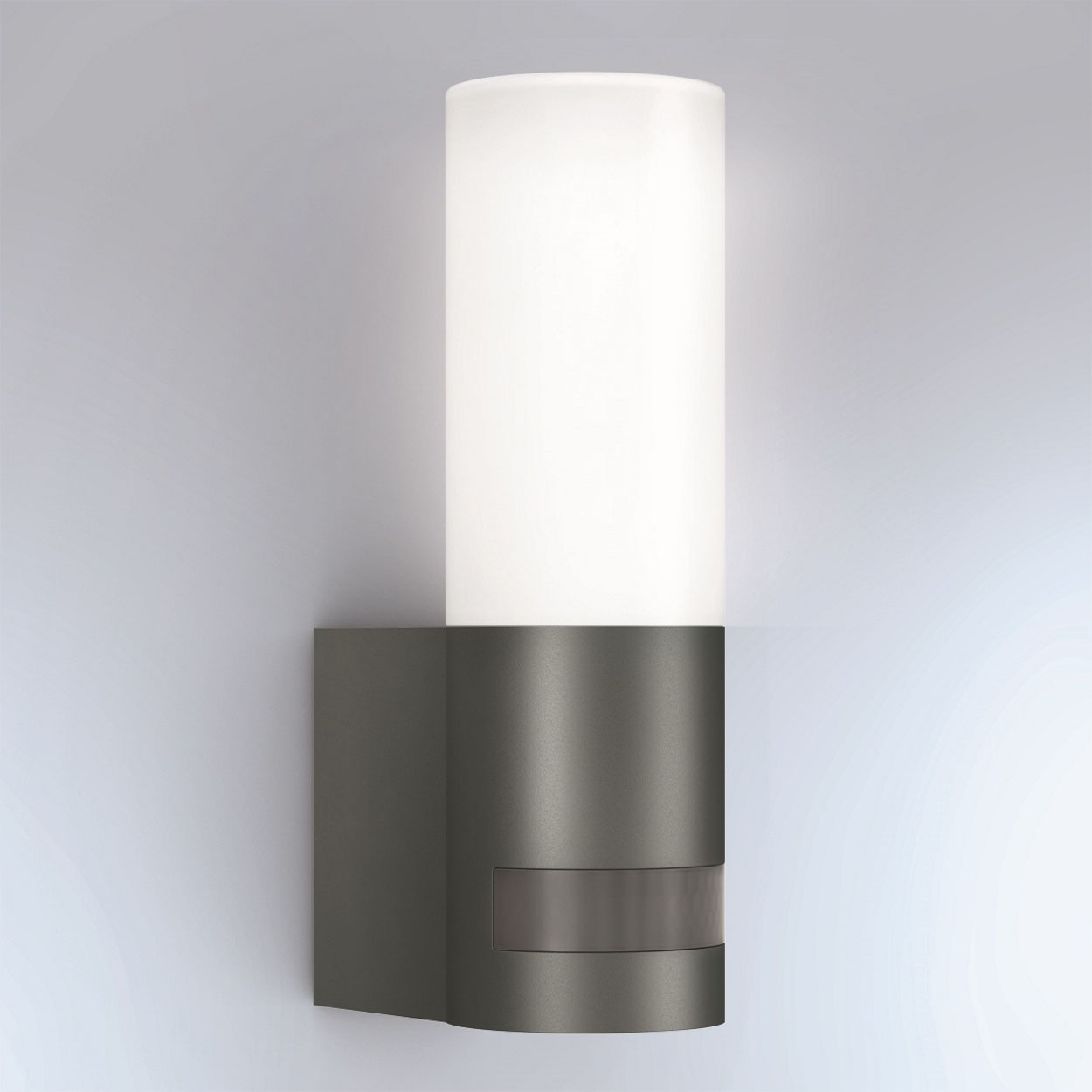 steinel LED Außen-Wandleuchte »L 605 S ANT«, 1 flammig, Leuchtmittel LED-Board | LED fest integriert, 180°Bewegungsmelder+LEDLeuchtmittel,Warmweiß,Fassadenleuchte,Anthrazit