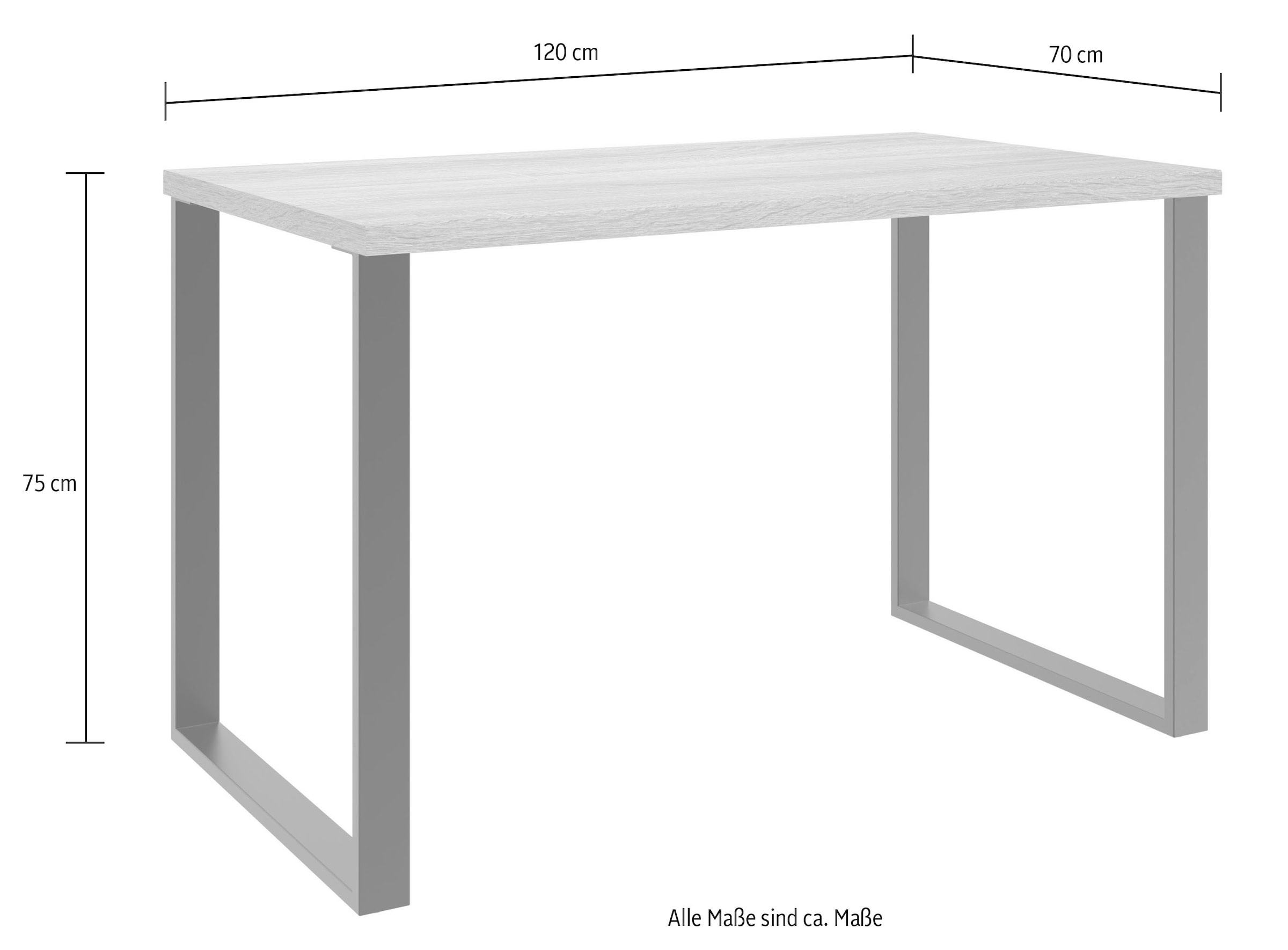 Wimex Schreibtisch »Home Metallkufen, in Mit Breiten | 3 bestellen BAUR Desk«