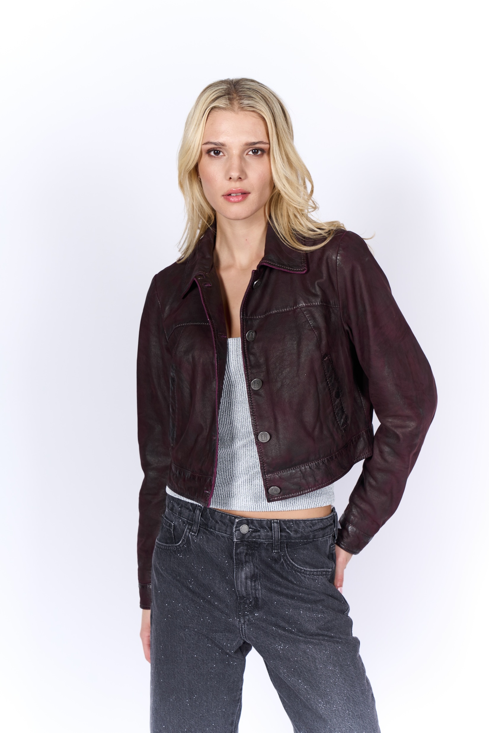 Freaky Nation Lederjacke "Melike-FN" günstig online kaufen