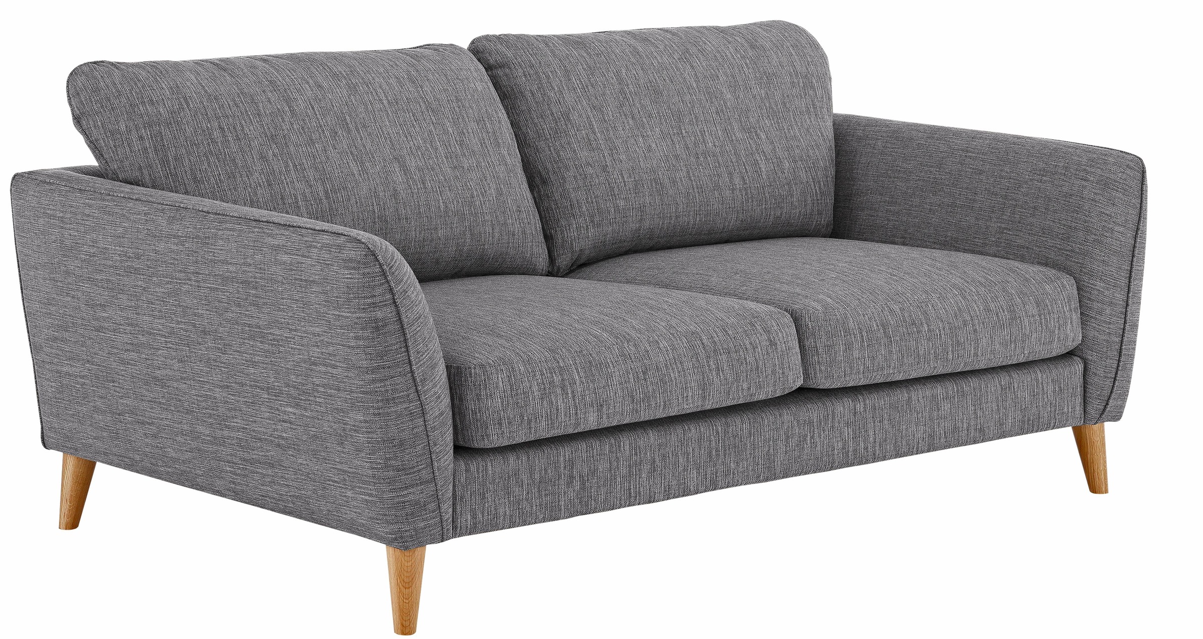 Home affaire 3-Sitzer "MARSEILLE Sofa 206 cm", mit Massivholzbeinen aus Eiche, verschiedene Bezüge und Farbvarianten