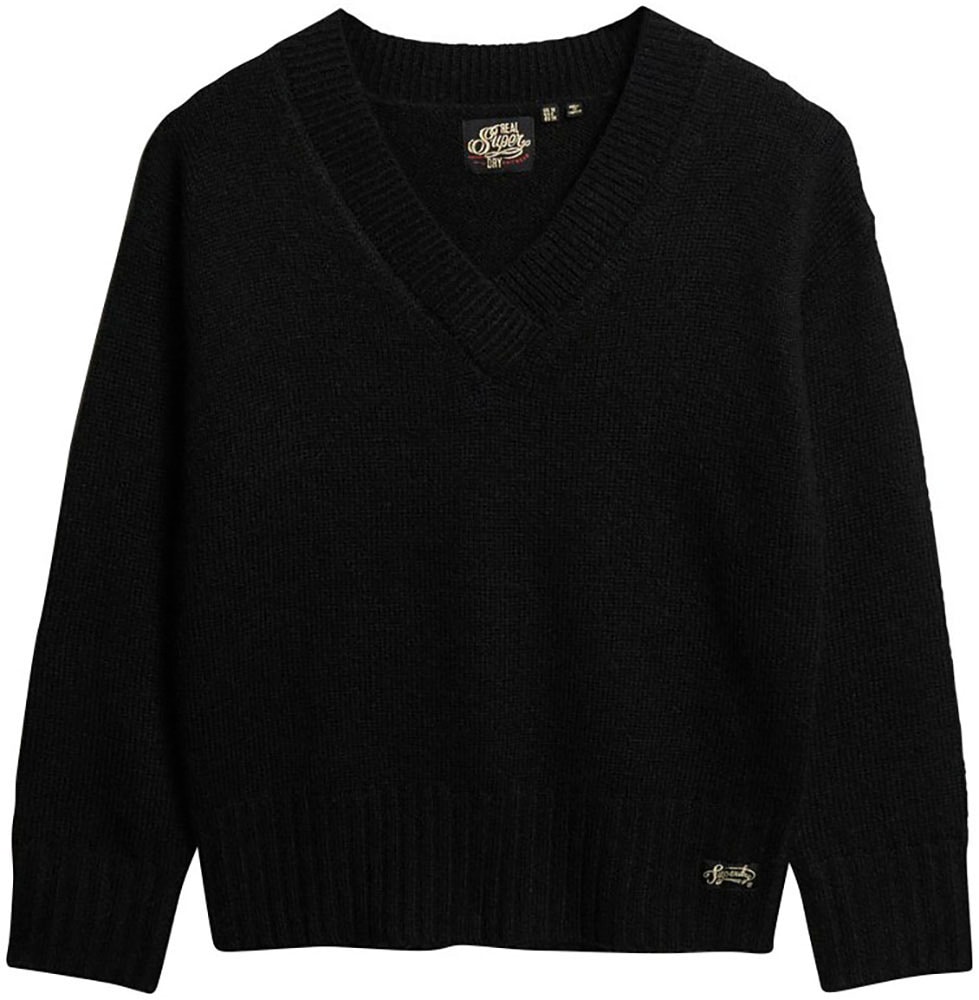 Superdry Strickpullover "ESSENTIAL V NECK JUMPER" günstig online kaufen