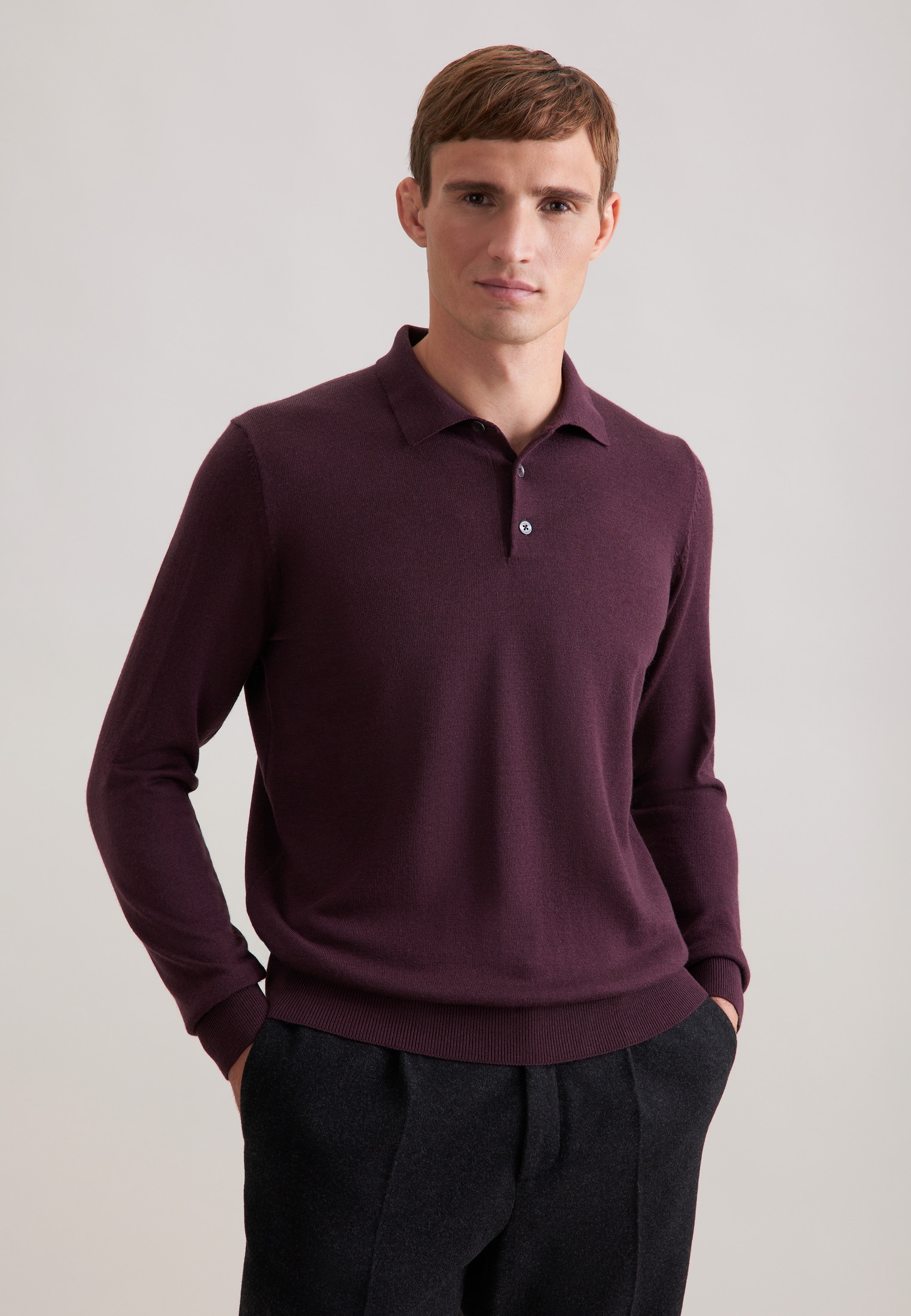 seidensticker Strickpullover "Schwarze Rose" 1/1 Kragen Uni günstig online kaufen