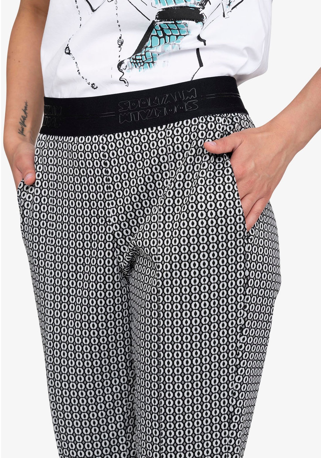 Sportalm Kitzbühel Röhrenhose, mit Alloverprint günstig online kaufen