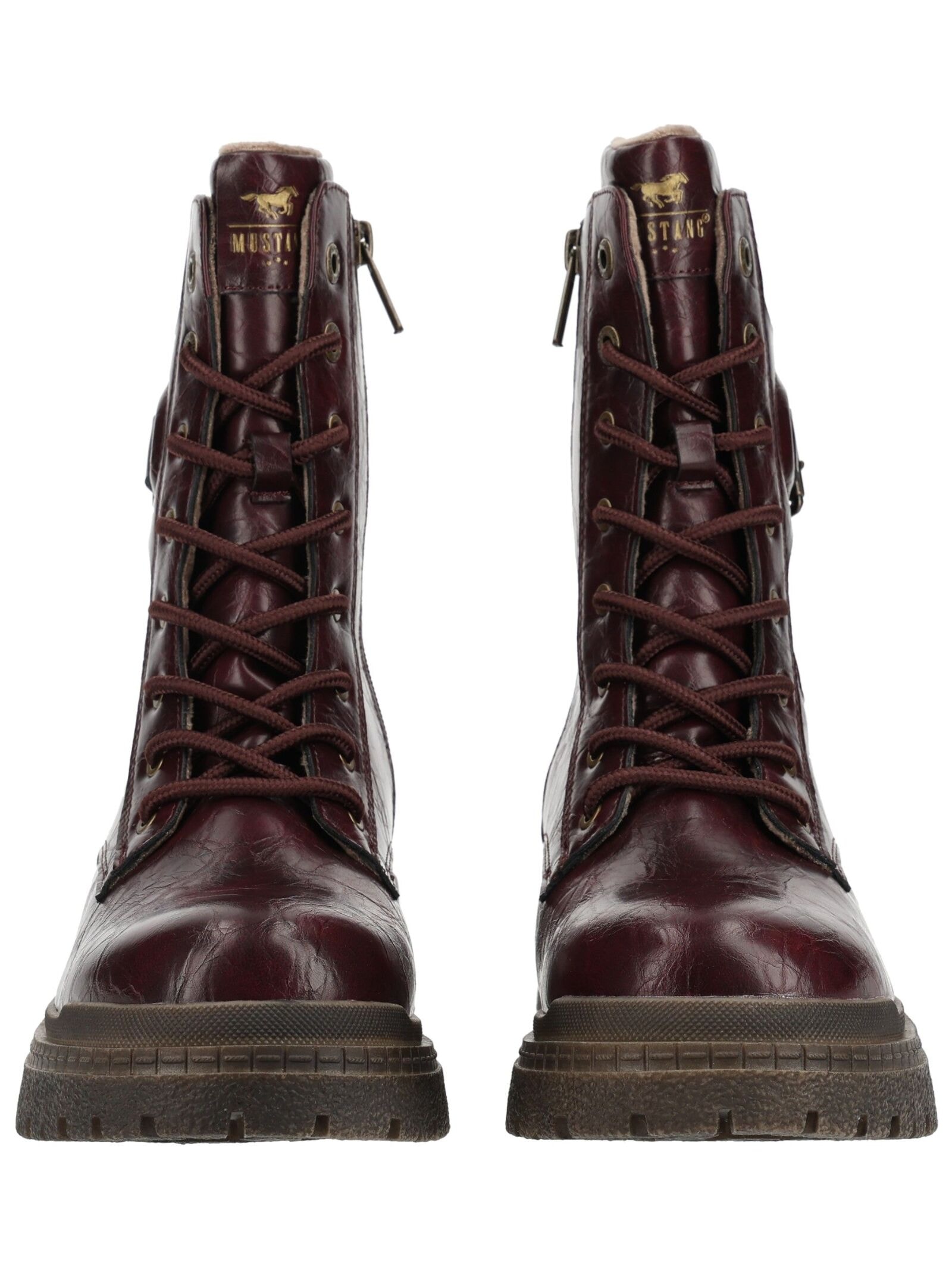 Mustang Shoes Schnürstiefelette »Mustang Shoes Stiefelette Lederimitat«