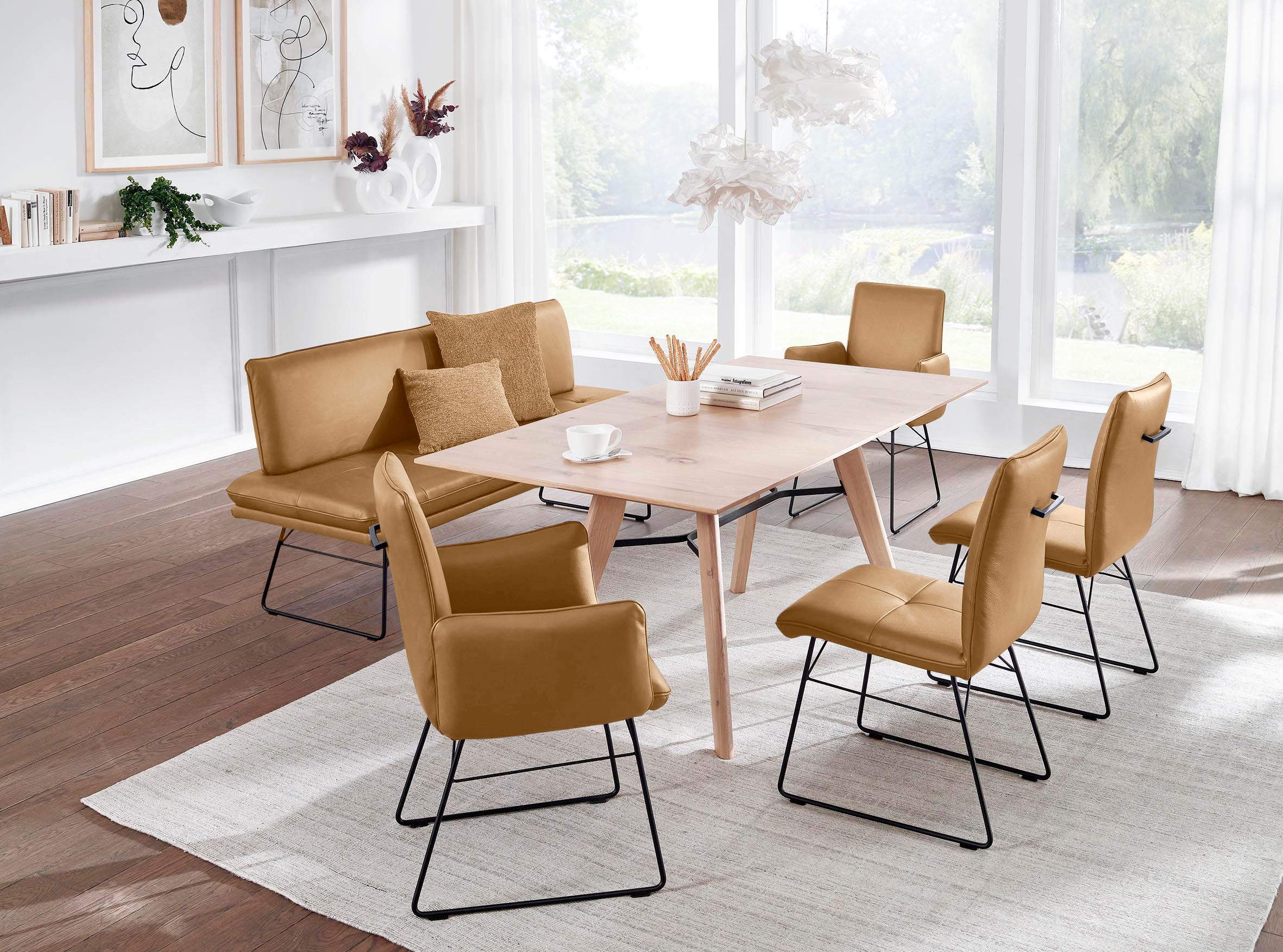 K+W Komfort & Wohnen Essgruppe "Giacomo IV", (6 tlg.), Polsterbank in 2 Grö günstig online kaufen