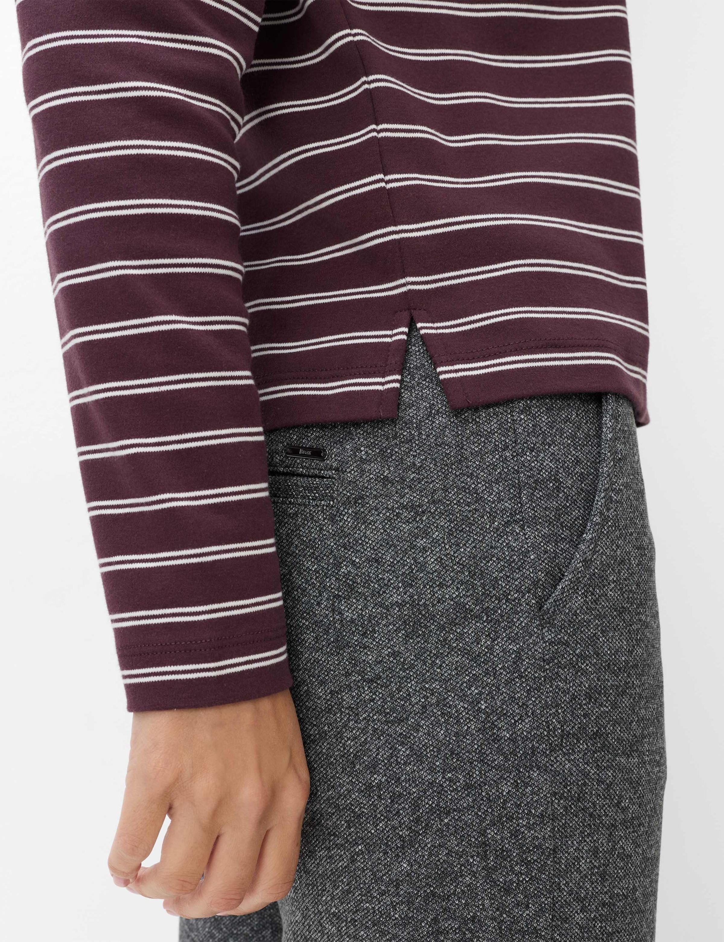 Brax Kurzarmshirt »Style CIRA L« Jersey: Streifen-Shirt aus reiner Baumwolle