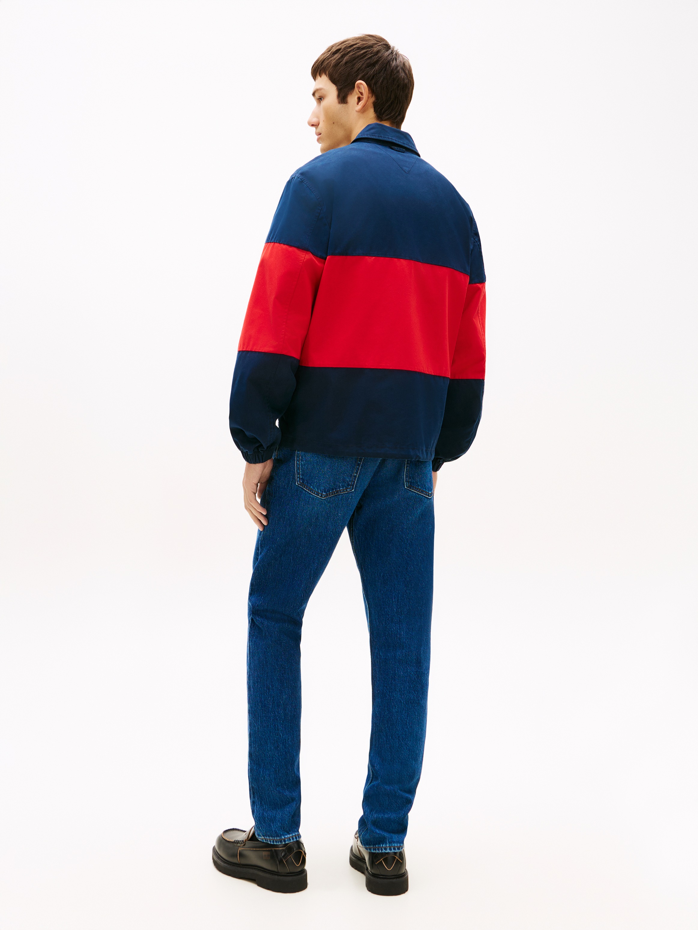 Tommy Jeans Hemdjacke »TJM COLORBLOCK« ohne Kapuze Regular fit mit Hemdkragen