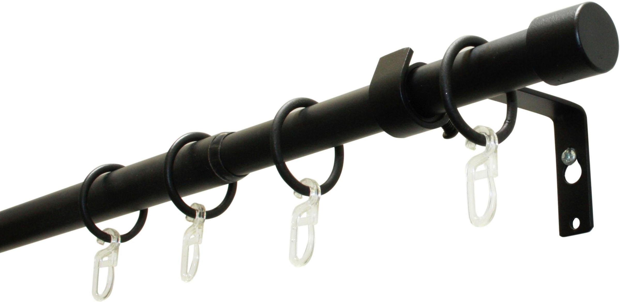 GARDINIA Gardinenstange "Set Metall" Ø 19 mm 1 läufig-läufig ausziehbar 1-L günstig online kaufen