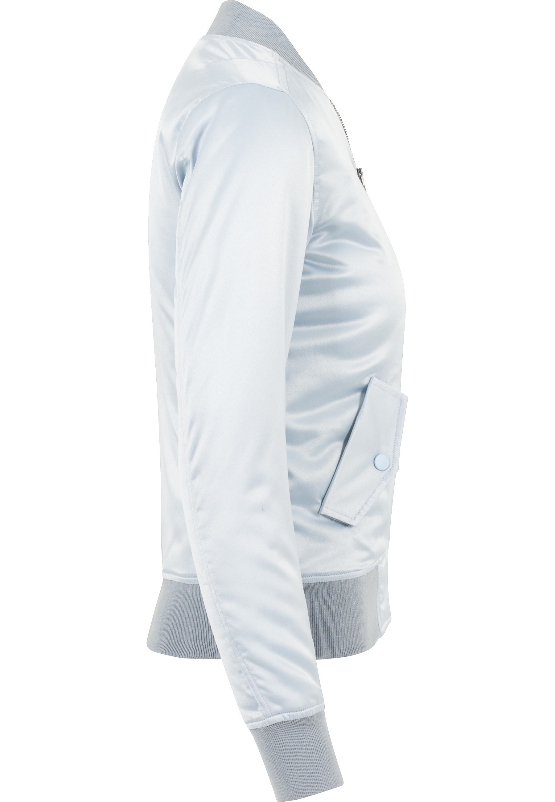 URBAN CLASSICS Allwetterjacke »Urban Classics Damen Ladies Satin Bomber Jacket« 1 Stk. tlg. ohne Kapuze