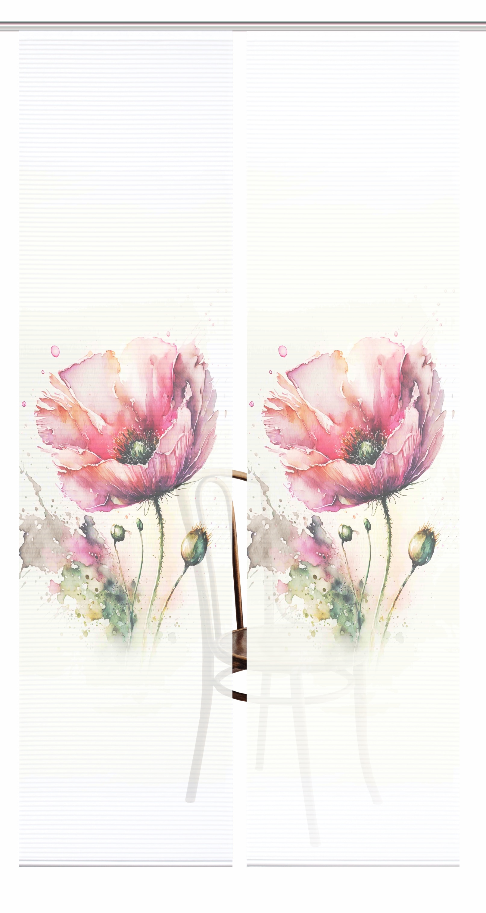 HOME in green Schiebegardine "MELIORA" Paneelwagen 2 Stk. tlg. Bambusoptik, günstig online kaufen