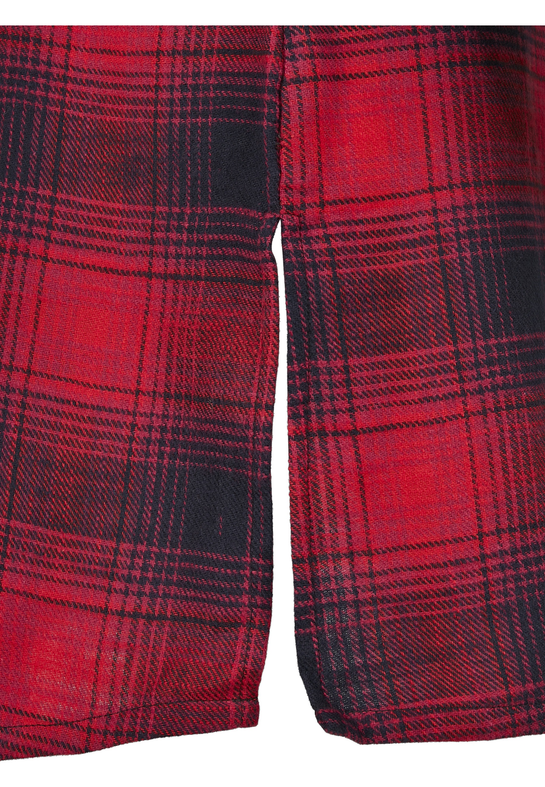 URBAN CLASSICS Shirtkleid »Urban Classics Damen Ladies Check Shirt Dress« 1 Stk. tlg.