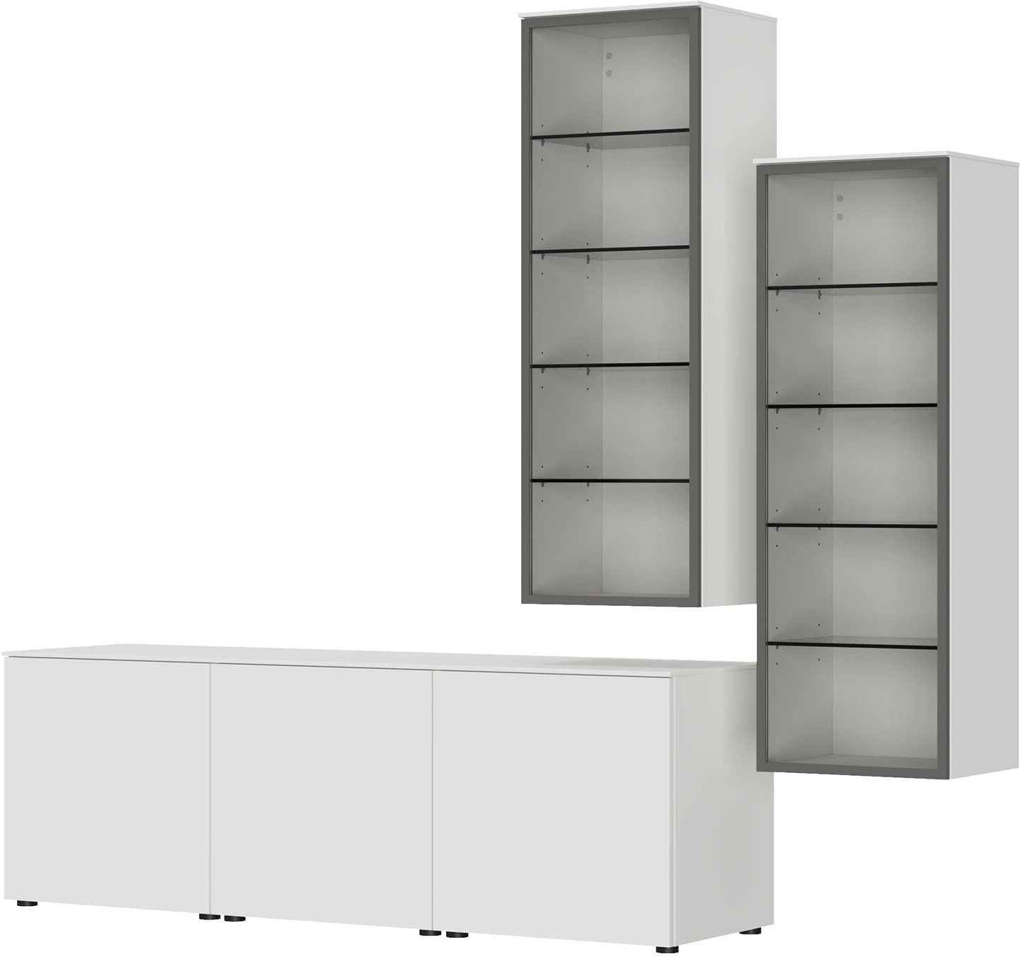 nobilia® Wohnzimmer-Set »Style, variabel montierbar«