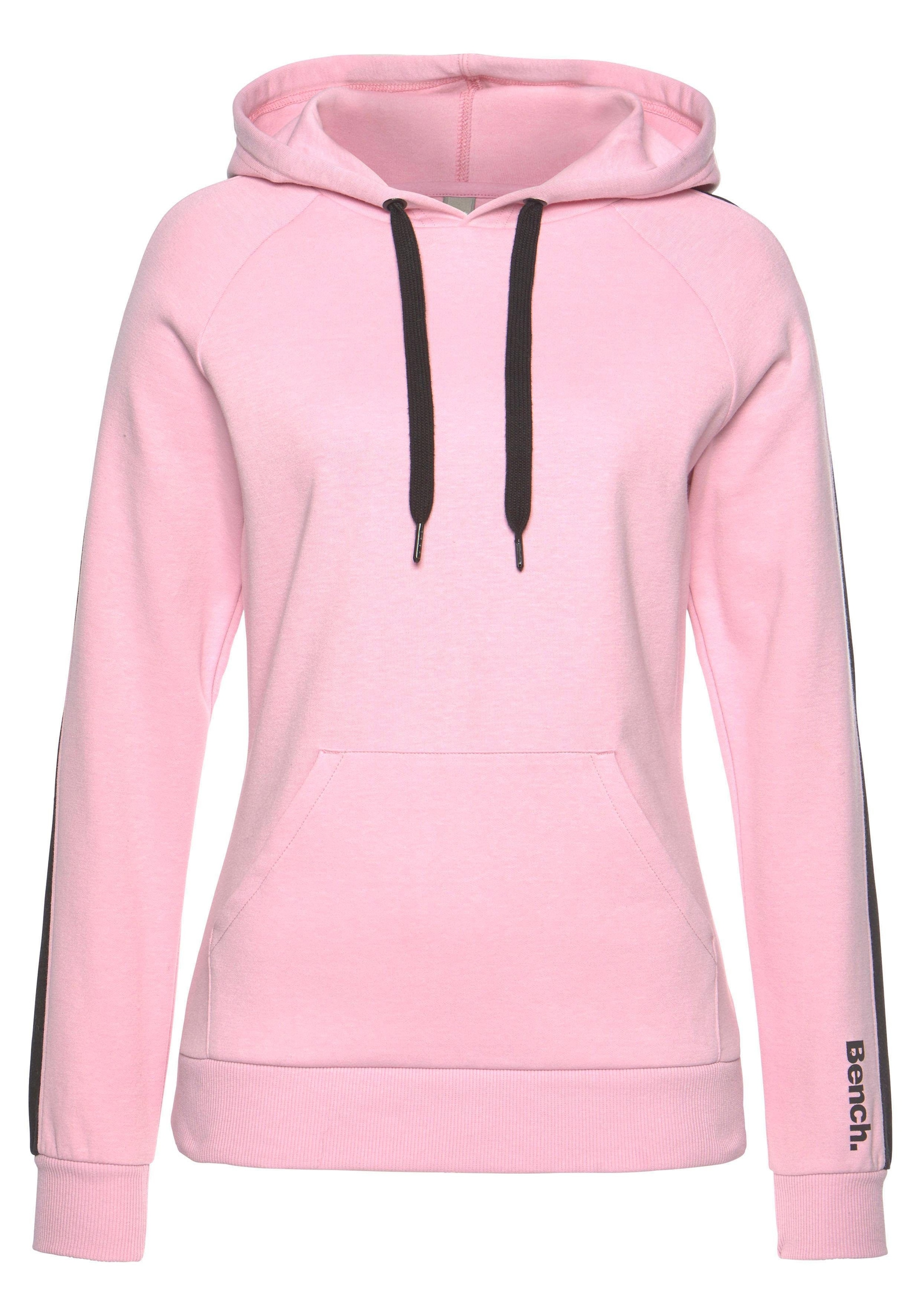 Bench. Loungewear Kapuzensweatshirt, mit Seitenstreifen und Kängurutasche, Loungewear