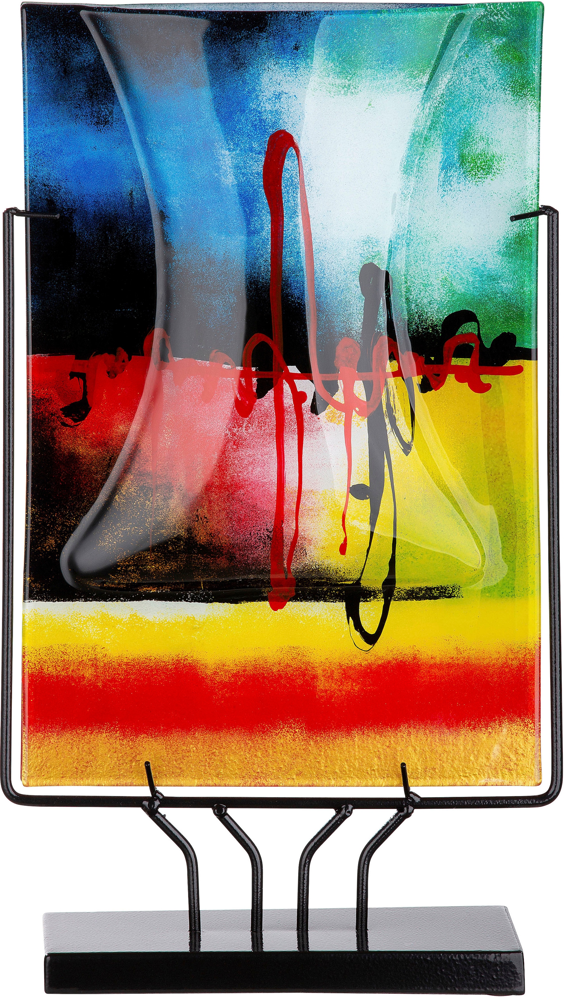 Casablanca by Gilde Dekovase »Mistral«, (1 St.), dekorative Vase aus Glas, Dekoobjekt