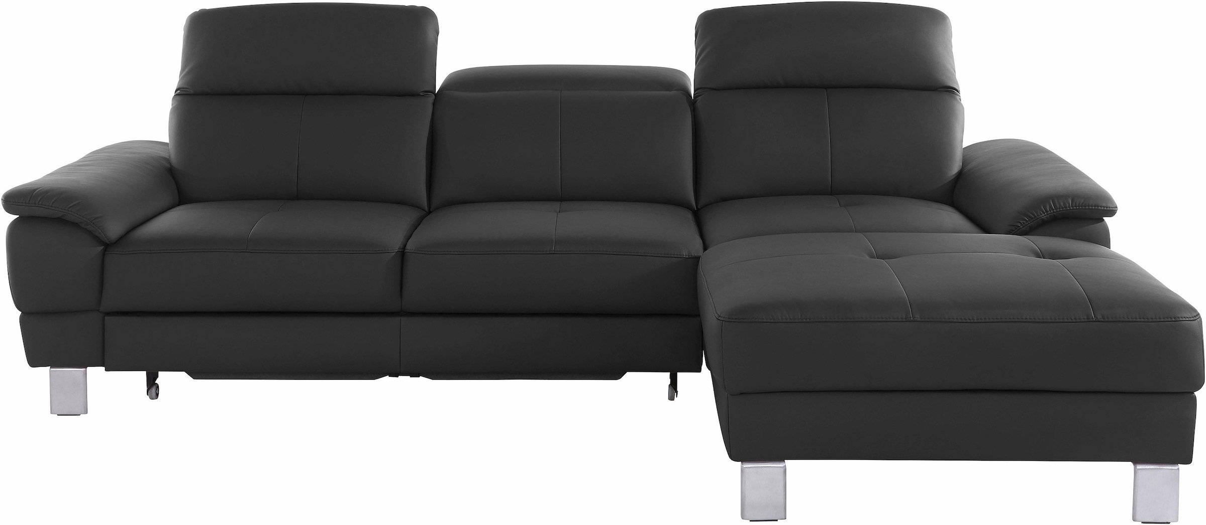 exxpo - sofa fashion Ecksofa »Mantua 2, inkl. Kopf- bzw. Rückenverstellung, bequem, L-Form«, wahlweise mit Bettfunktion und Bettkasten, tolle Verarbeitungsdetails