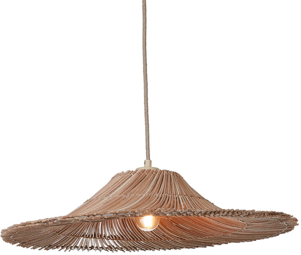 GOOD & MOJO Hängeleuchte "CANCUN", beige (natur), 1, Ø 53cm H: 213cm, Leuchten, Hängeleuchte
