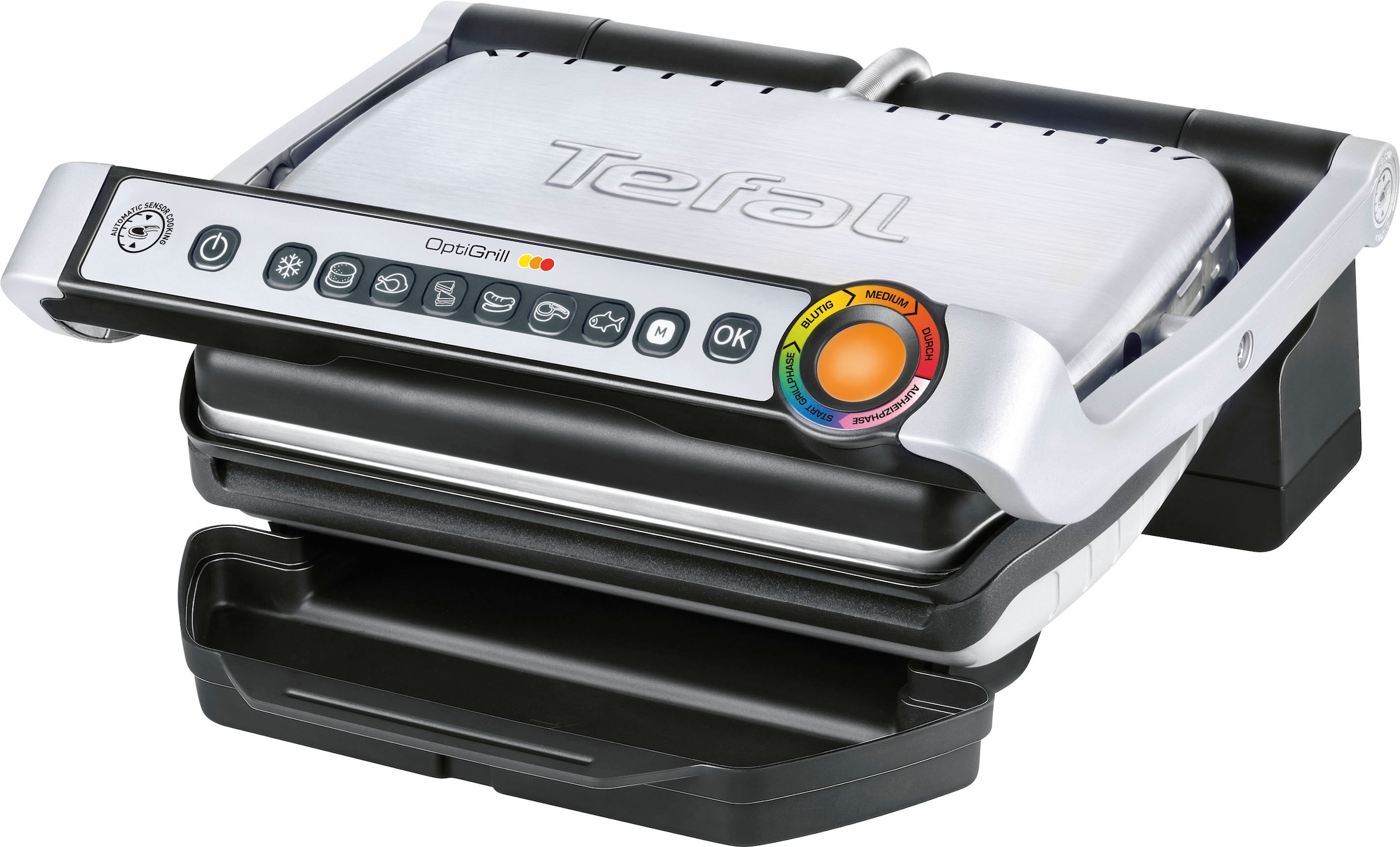 und Grillgut 6 Tefal GC705D«, Kontaktgrill an Temperatur ans BAUR | Grillzyklus passt 2000 »Optigrill W, Programme;