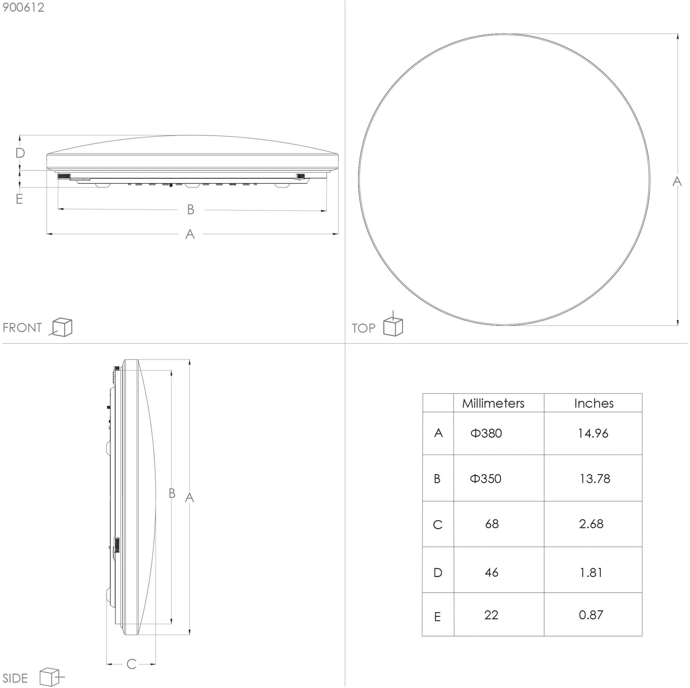 EGLO Deckenleuchte »RENDE«, Leuchtmittel LED-Modul | LED fest integriert, Deckenlampe, Lampe Decke, Deckenbeleuchtung, Flurlampe, Ø 38 cm