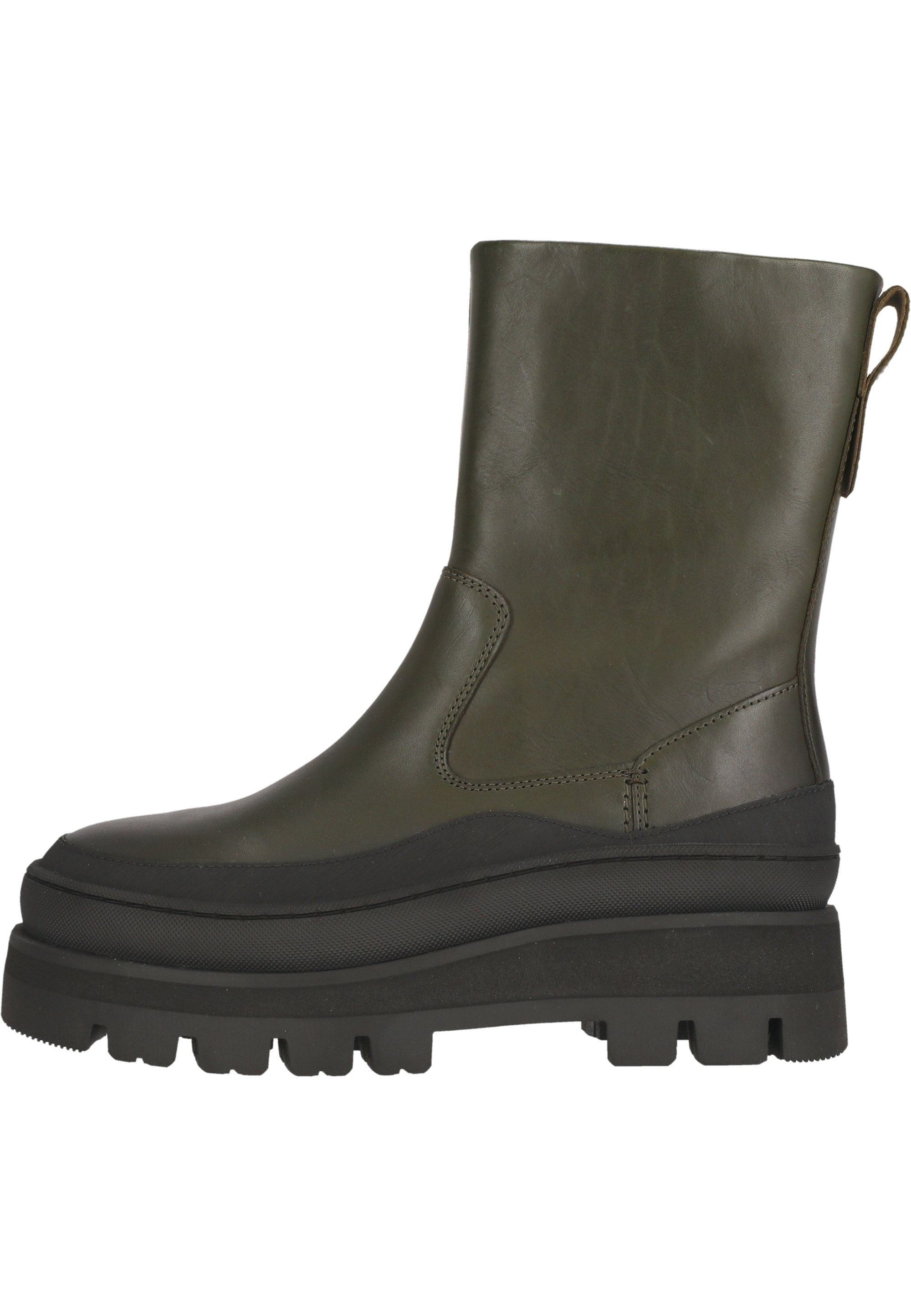 Clarks Stiefel »Orianna2 Rise«, im angesagten Design mit Stollensohle