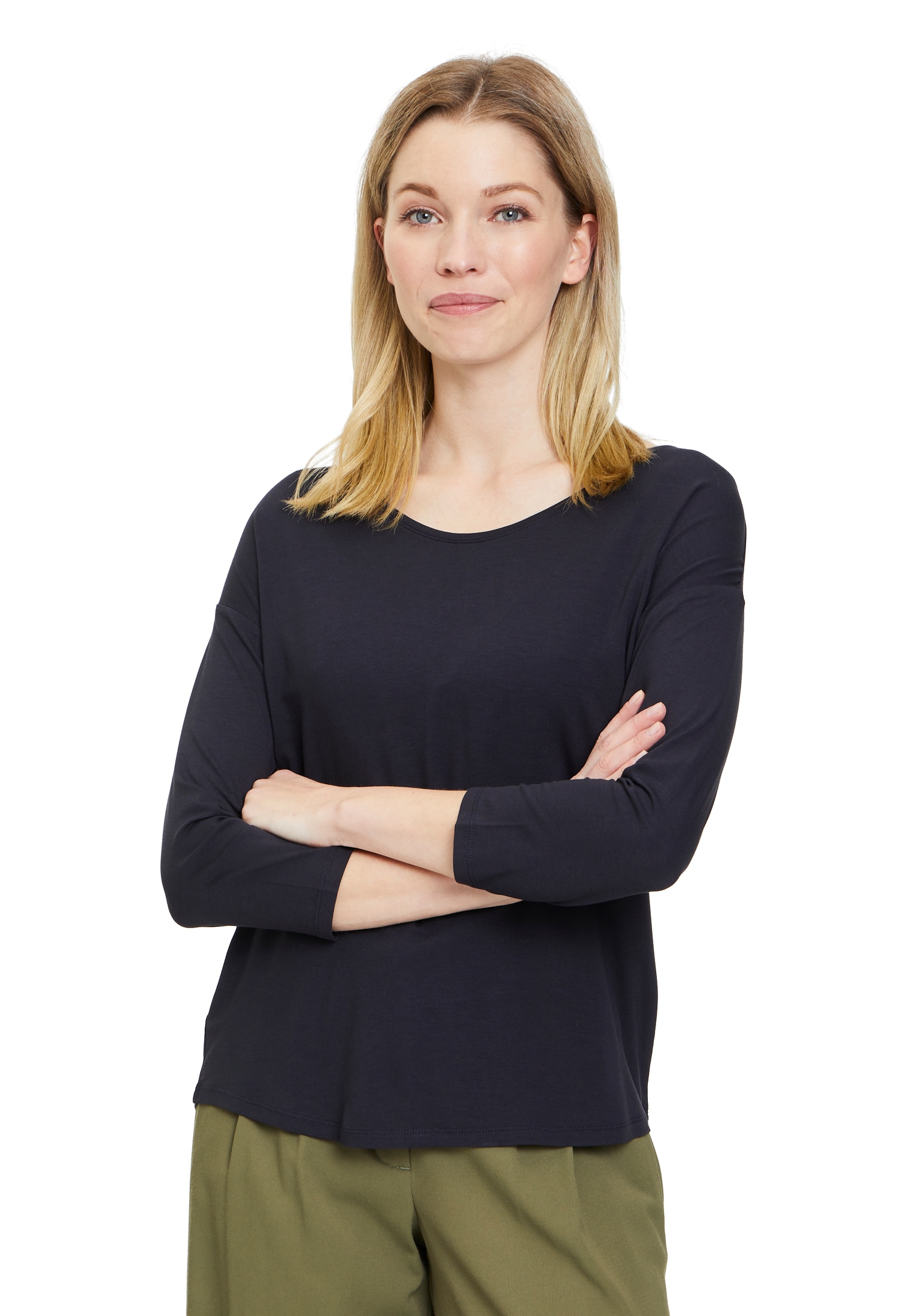 Betty&Co 3/4-Arm-Shirt "Betty & Co Basic Shirt unifarben", Form