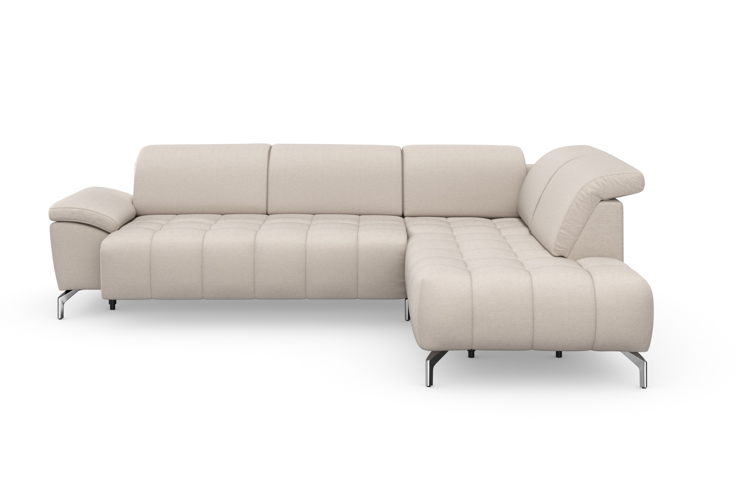 sit&more Ecksofa "Cool L-Form" wahlweise mit Kopfteilverstellung und Vorziehsitz, motorisch
