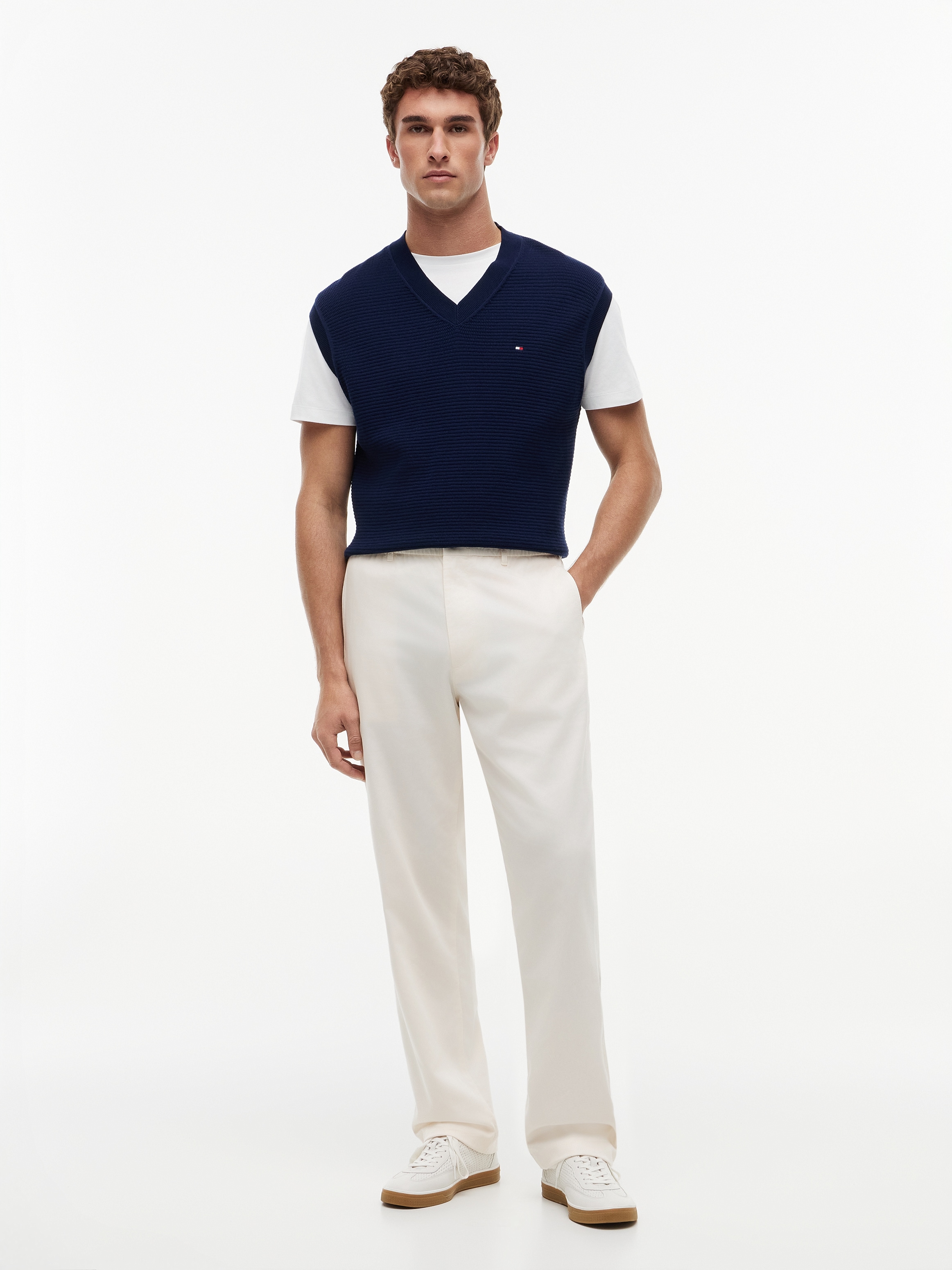 Tommy Hilfiger Chinohose »DOVER 3/4 ELASTICATED TENCEL«  Regular Fit Stretch aus Twill