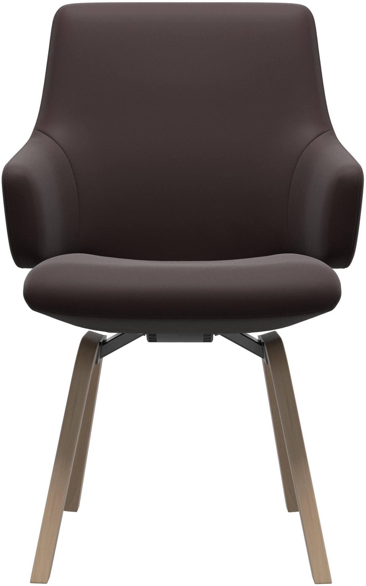 Thumbnail - Stressless Polsterstuhl "Laurel" () Low Back mit Armlehne, Größe L, mit schräggestellten Beinen in Eiche