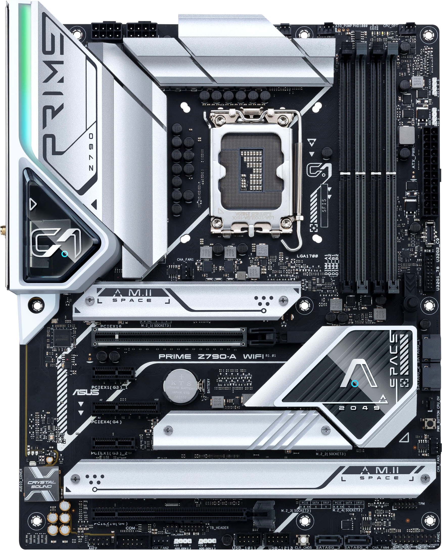 Asus Mainboard »PRIME Z790-A WIFI«, PCIe 5.0, DDR5 Speicher, 4x M.2, WiFI 6E, HDMI, DisplayPort
