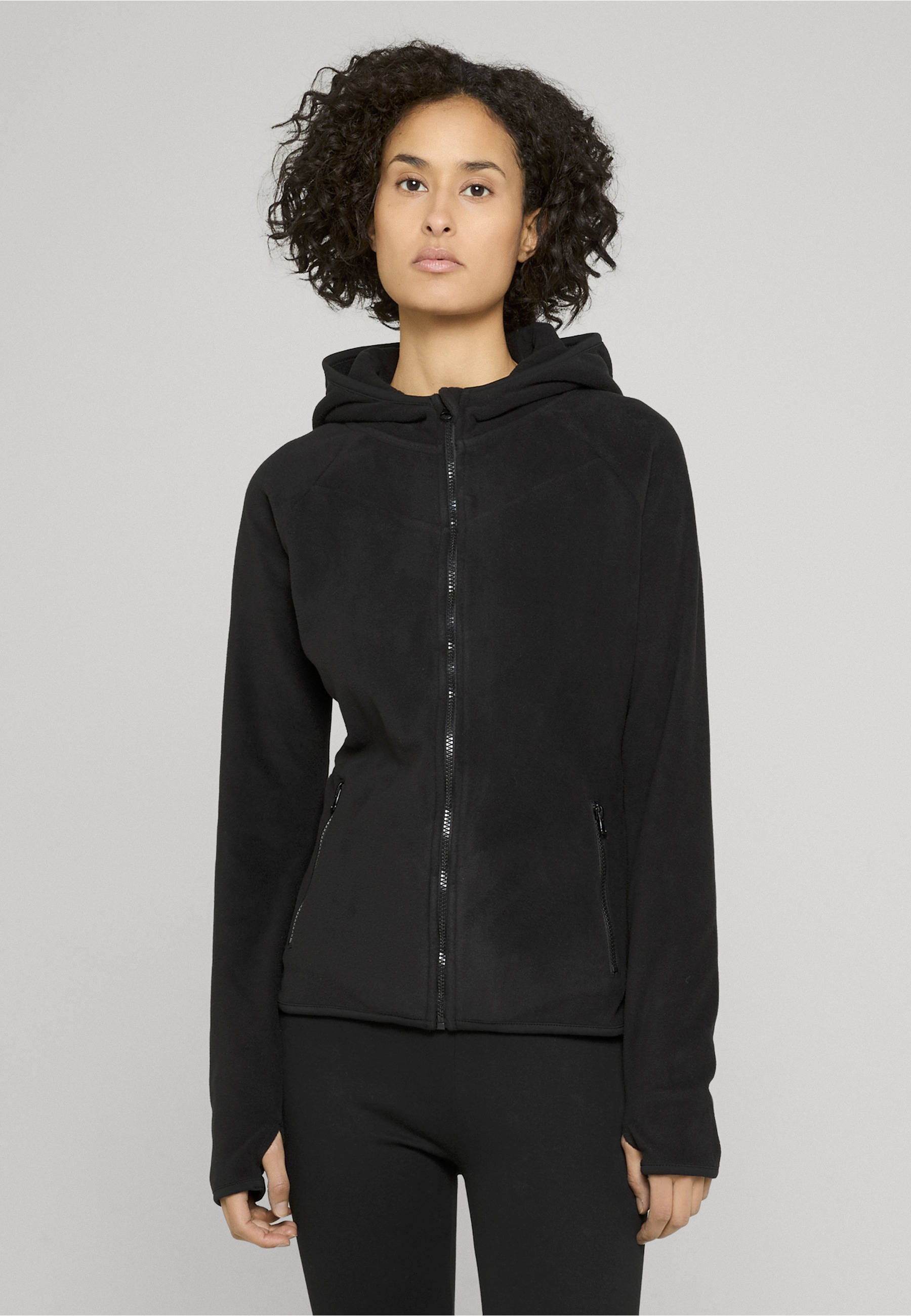 URBAN CLASSICS Funktions-Kapuzensweatjacke »Urban Classics Ladies Polar Fleece Zip Hoody«