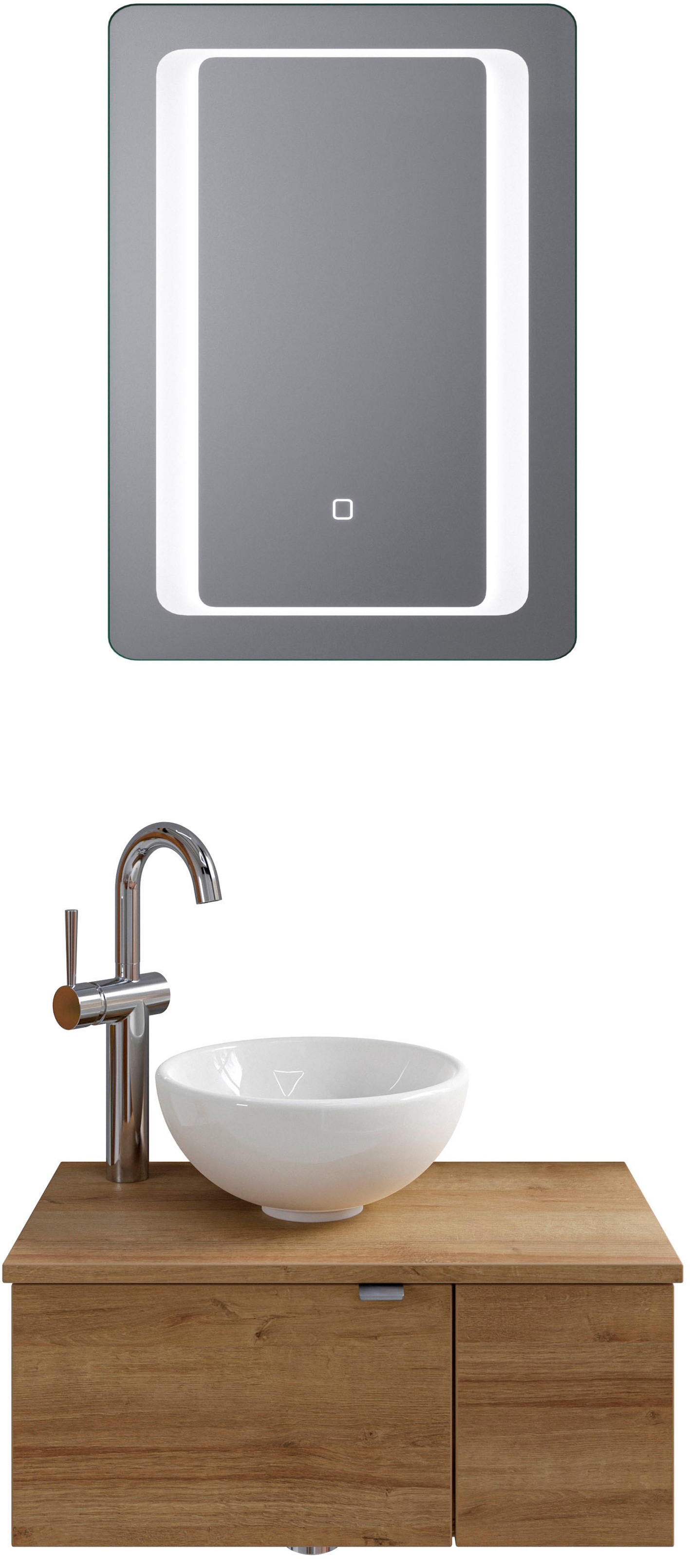 Saphir Badmöbel-Set "Serie 6915" 4 Stk. tlg. Gäste-Bad, 61 cm breit, mit LE günstig online kaufen