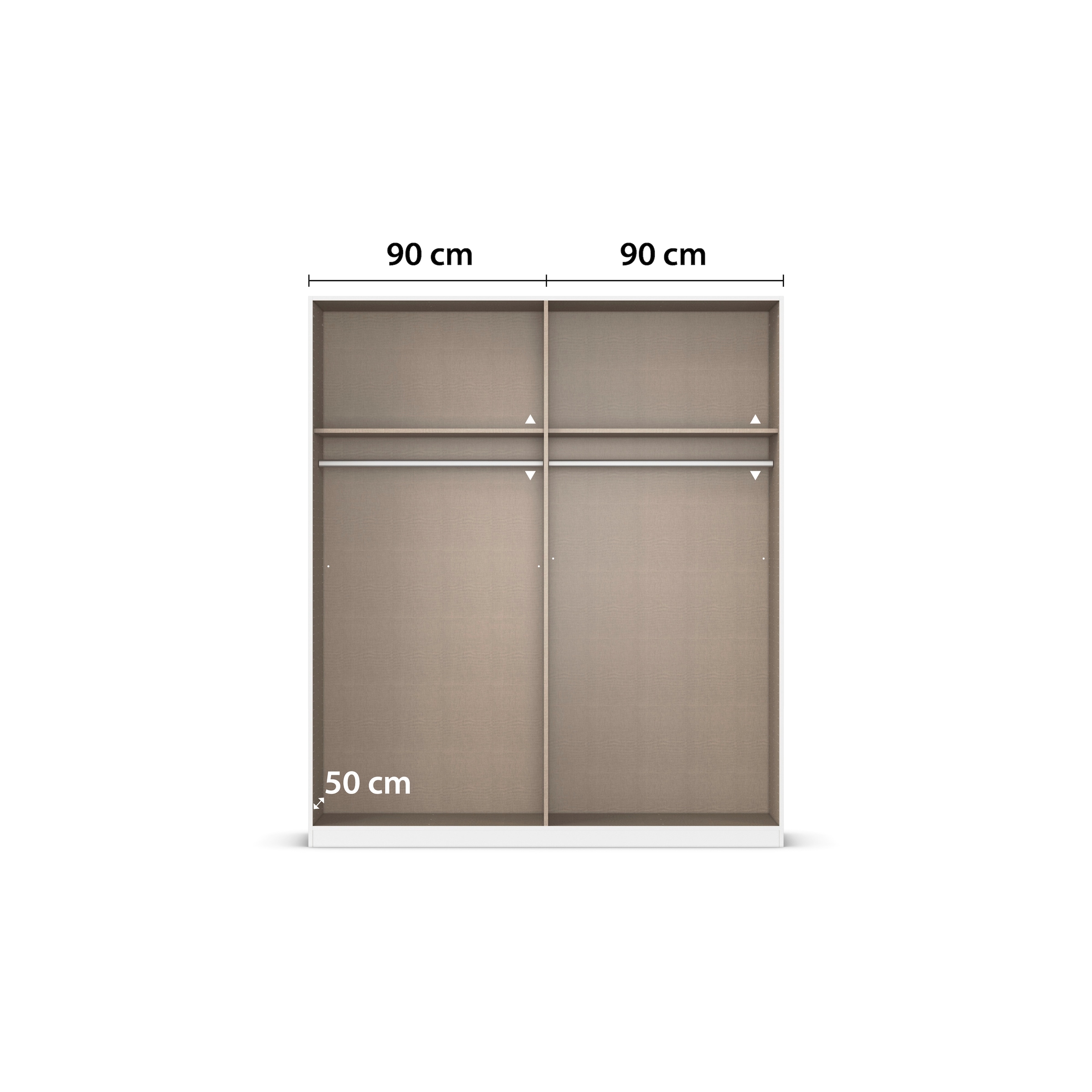 rauch Kleiderschrank »Marlene«, (in 3 verschiedenen Ausstattungen BASIC/CLASSIC/PREMIUM), in 3 Breiten 91/136/181 cm im Landhaus-Stil MADE IN GERMANY