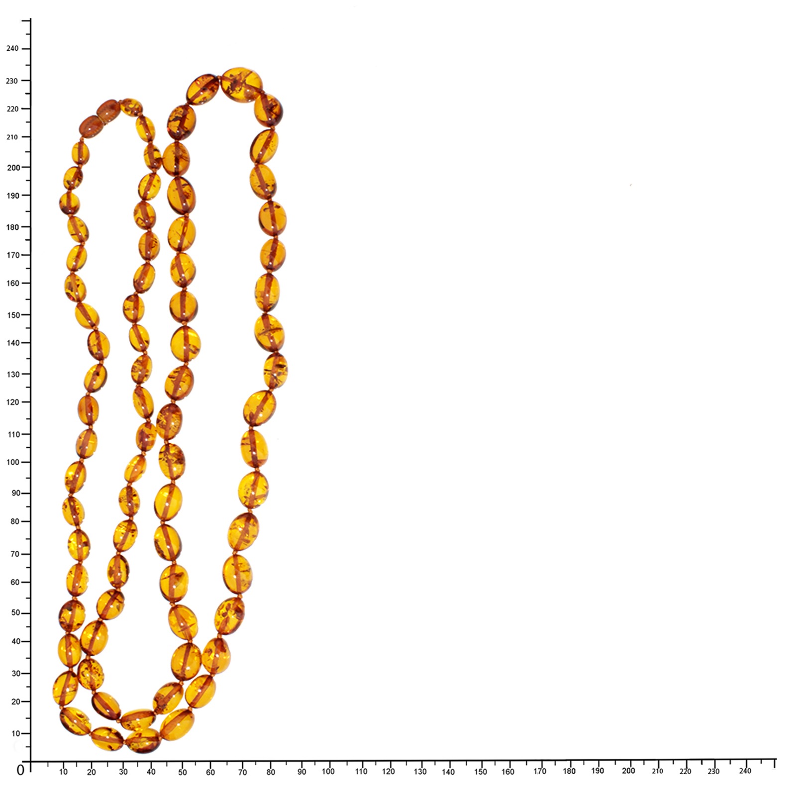 Gliederkette OSTSEE-SCHMUCK "Ostsee-Schmuck Kette Olive XXL-100 cm- Kette Olive XXL-100 cm-", braun, Halsketten, Damen, 100cm, Bernstein, L: 100, Gliederkette 3