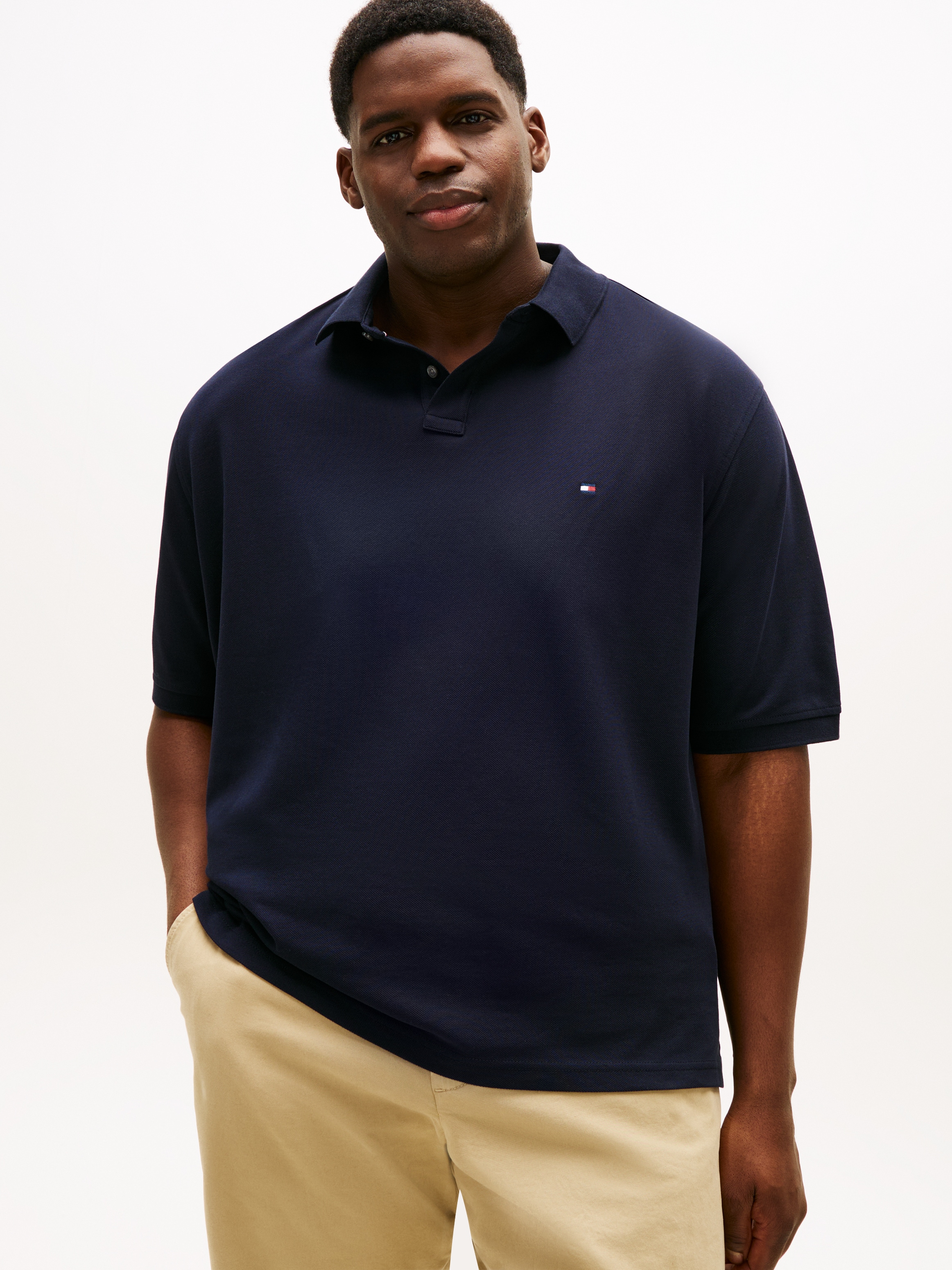 Tommy Hilfiger Big & Tall Poloshirt "Plus 1985" Große Größen, Pique, regula günstig online kaufen