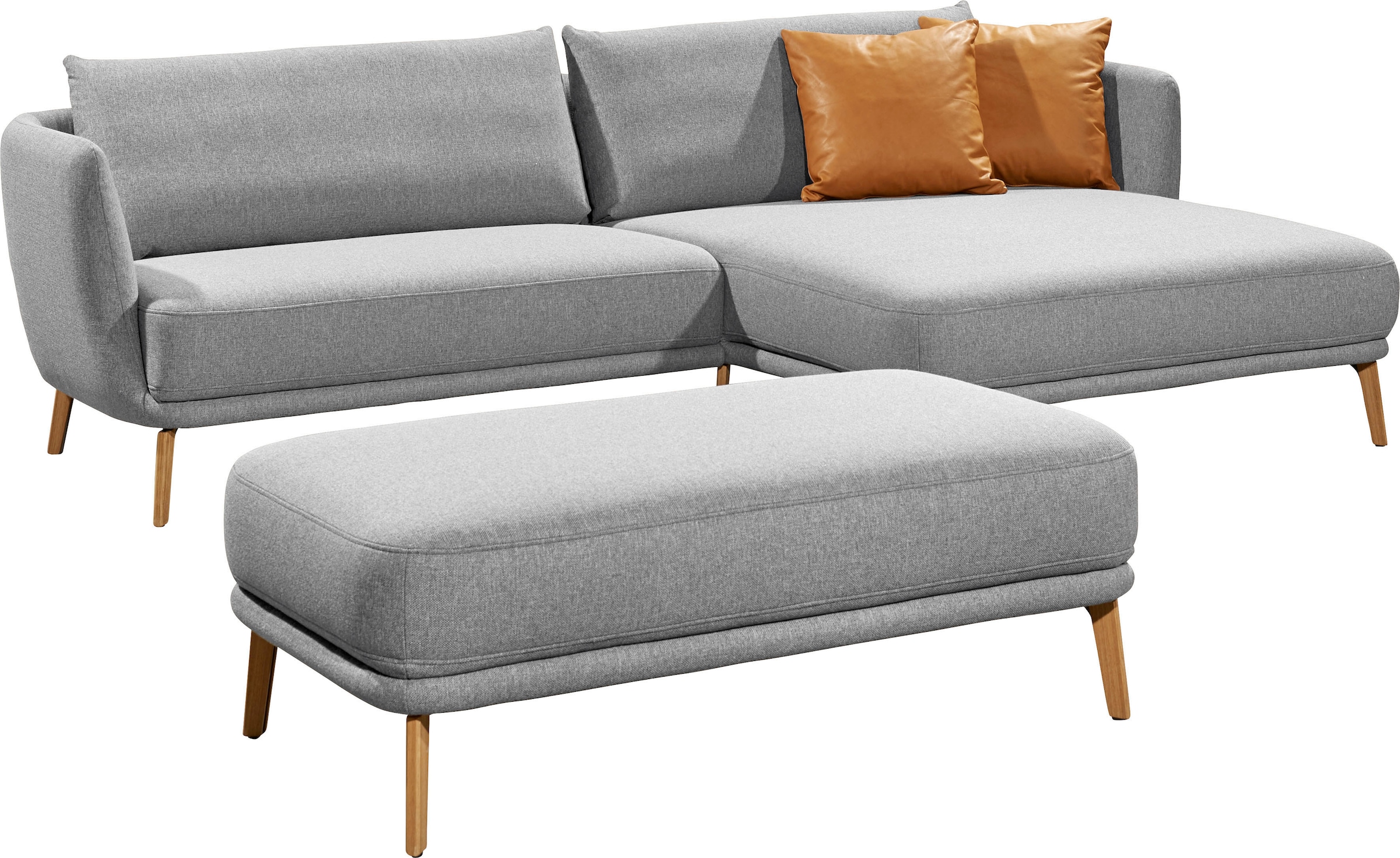 SCHÖNER WOHNEN-Kollektion Hocker »Pearl«, mit Holzfuß kaufen