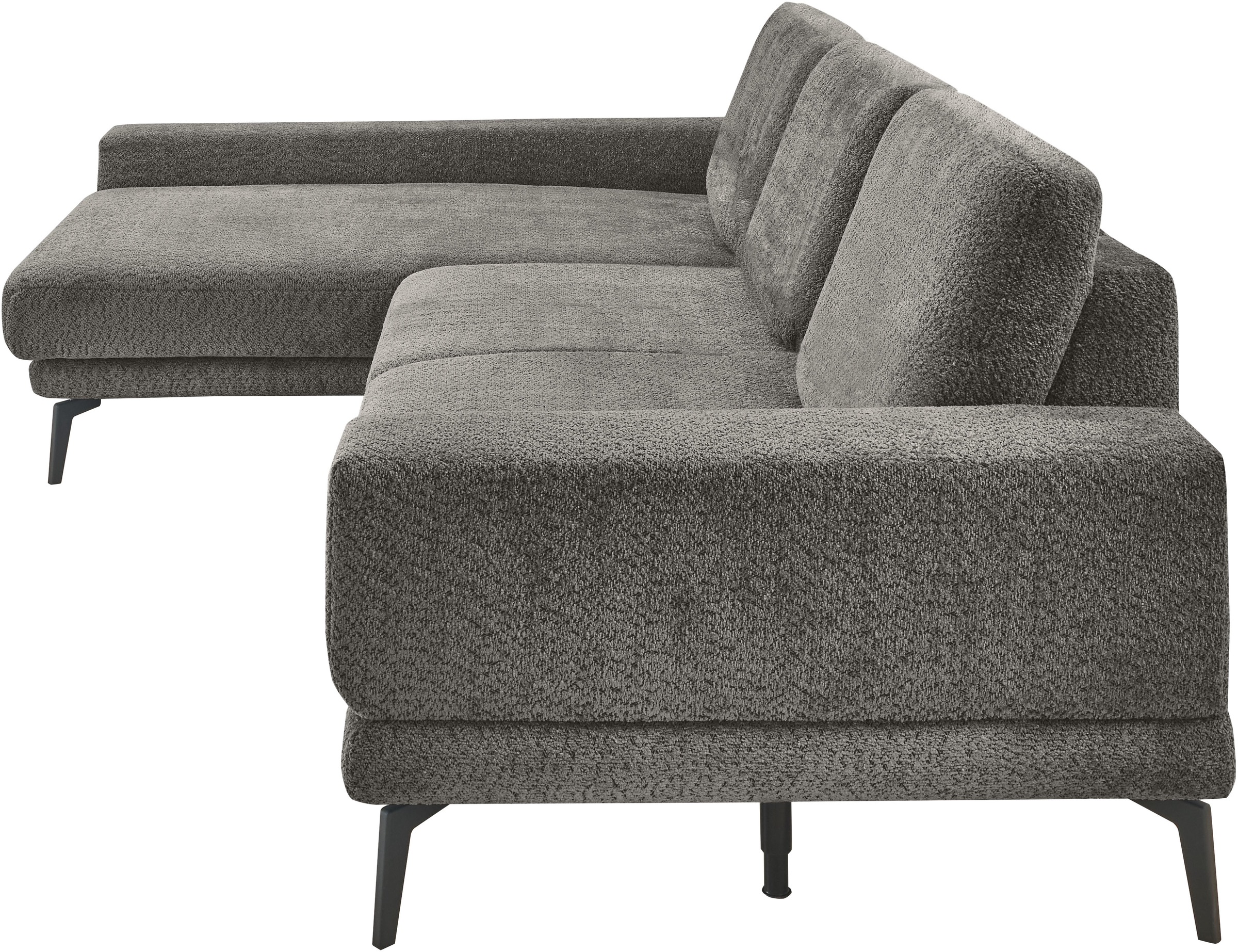 Ecksofa "SO 3600 optimaler Sitzkomfort in Federkern o. Kaltschaum, 2 Sitzhöhen", grau (kama anthrazit), B:293cm H:87cm T:180cm, 100% Polyester, SET ONE BY MUSTERRING, Sofas, Ecksofa, Sitzhöhe 42 cm, Kaltschaum, B 293 x T 180 cm, Kama anthrazit 3