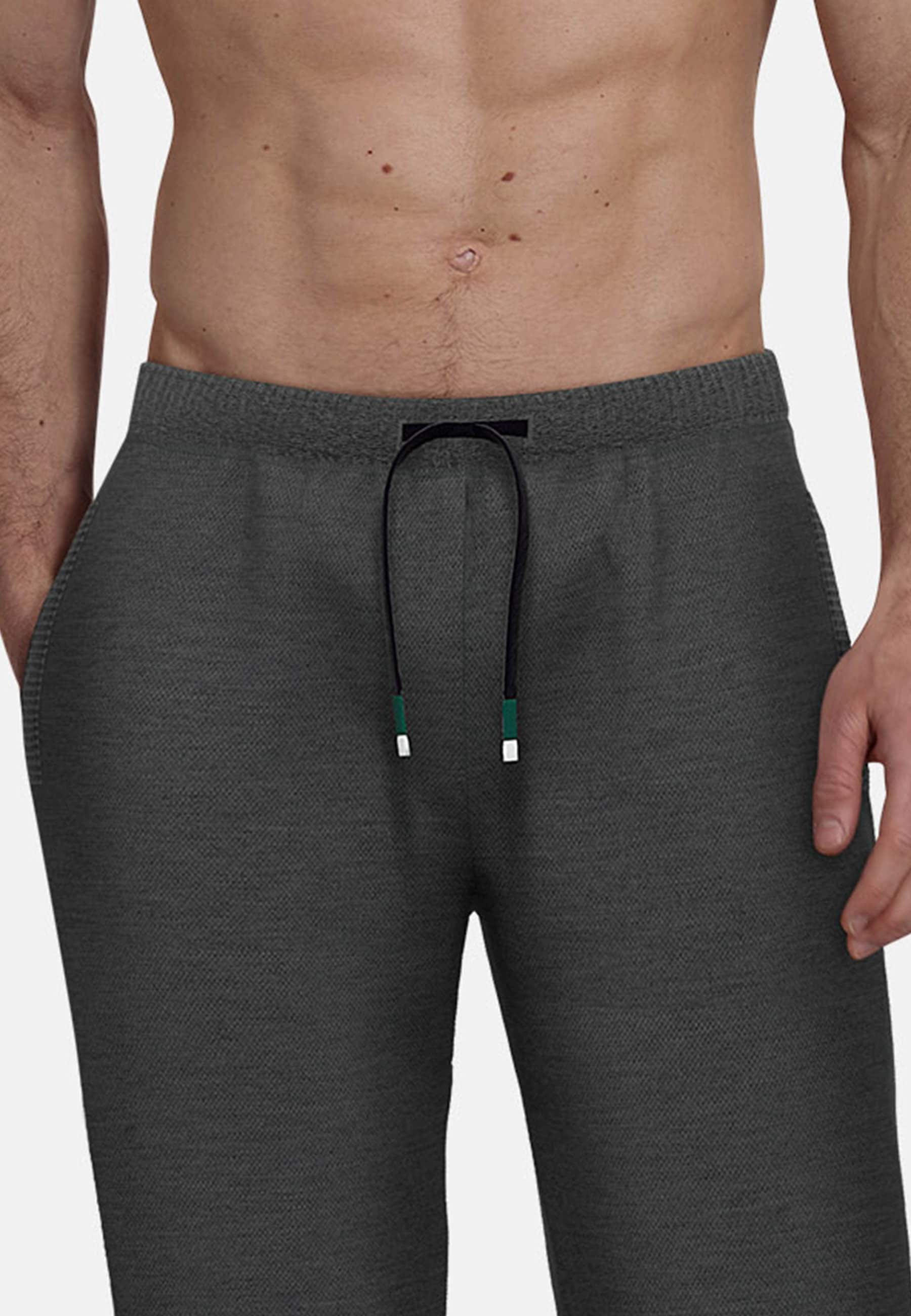bugatti Pyjamahose »Bologna«  mit Seitentaschen, niedriger Bund, bequem, elastisch, Materialmix
