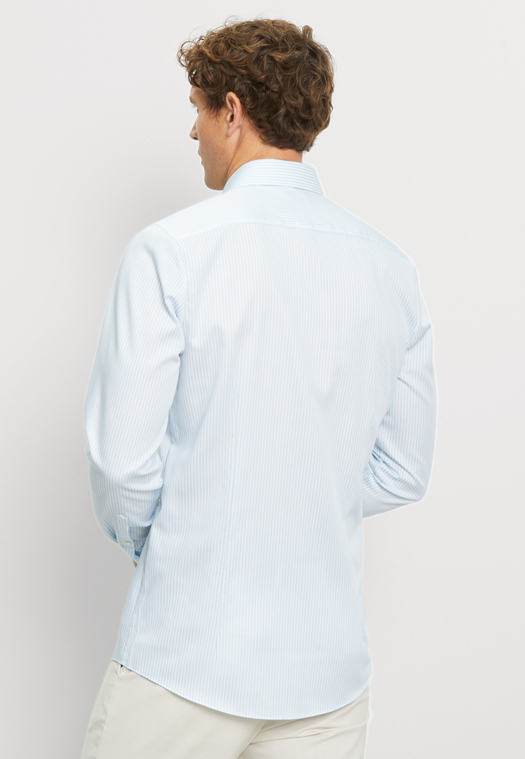 OLYMP Level Five body fit Shirt Blue 43 3