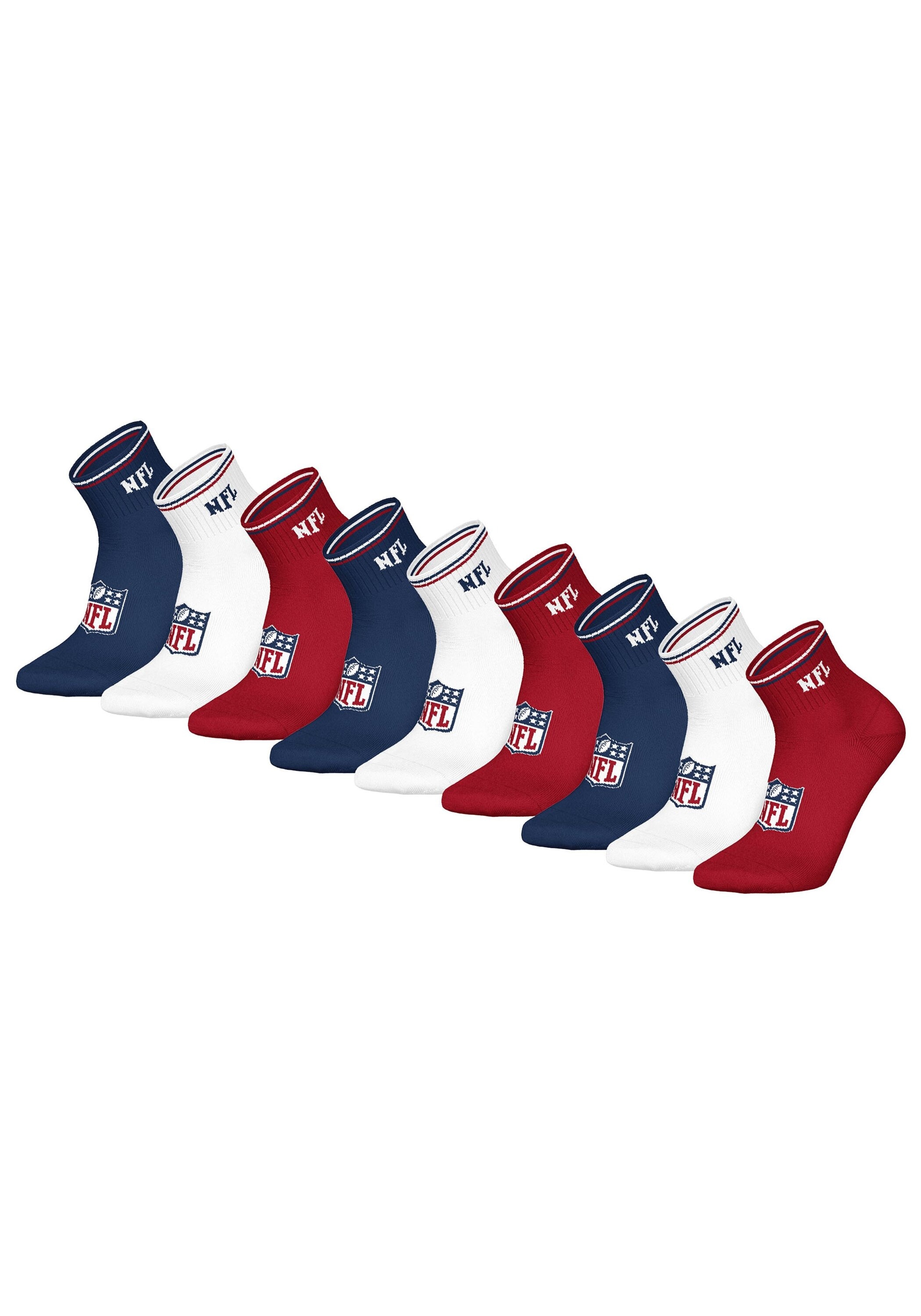 NFL Kurzsocken "Socken NFL SHIELD 9Pack Quarter Socks 9er Pack" günstig online kaufen