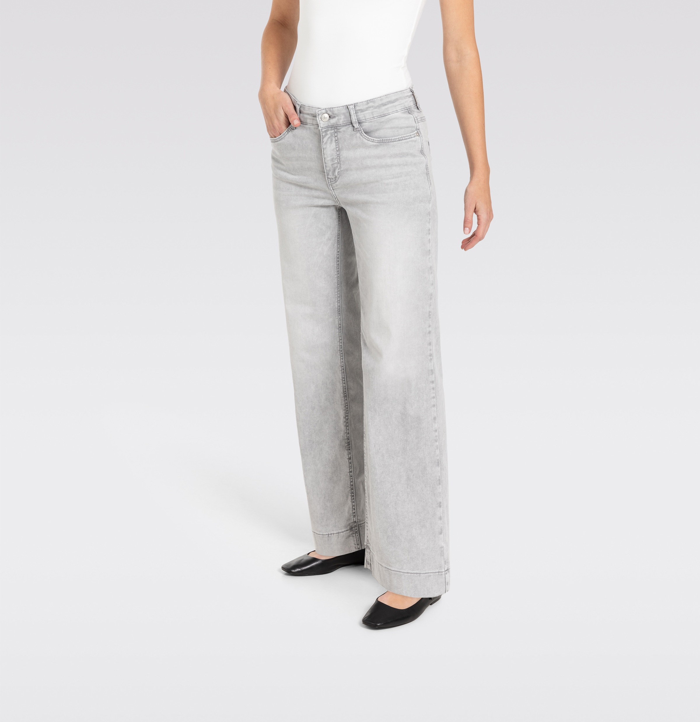 MAC Weite Jeans "DREAM WIDE" mit weitem Bein-Stretch günstig online kaufen