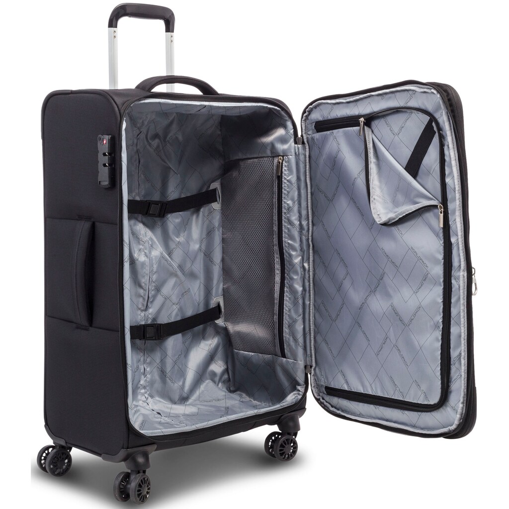 WORLDPACK Trolleyset »Dublin, schwarz«, (3 tlg.)