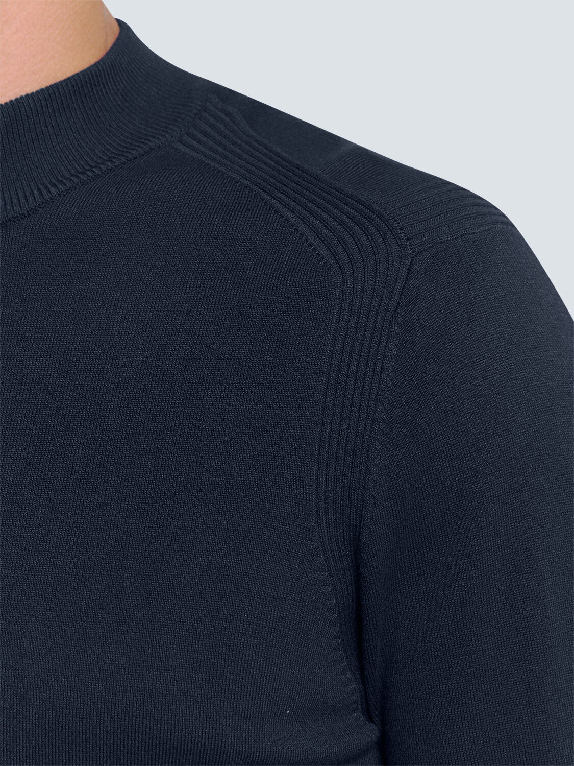 NO EXCESS Rundhalspullover »No Excess Half Zip Pullover«