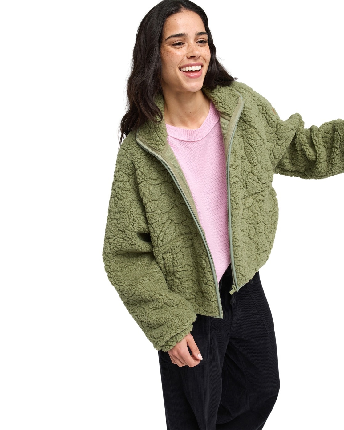 Roxy Fleecepullover "Blurry Cloud"