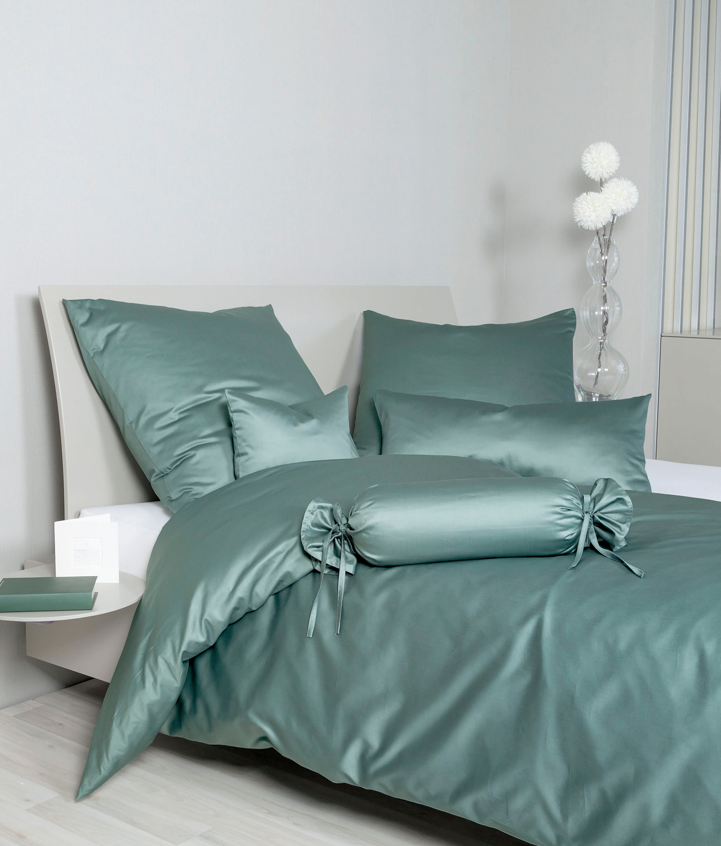 Janine Kissenbezug "Colors Mako Satin" mit Reißverschluss, uni Kissenhülle, günstig online kaufen