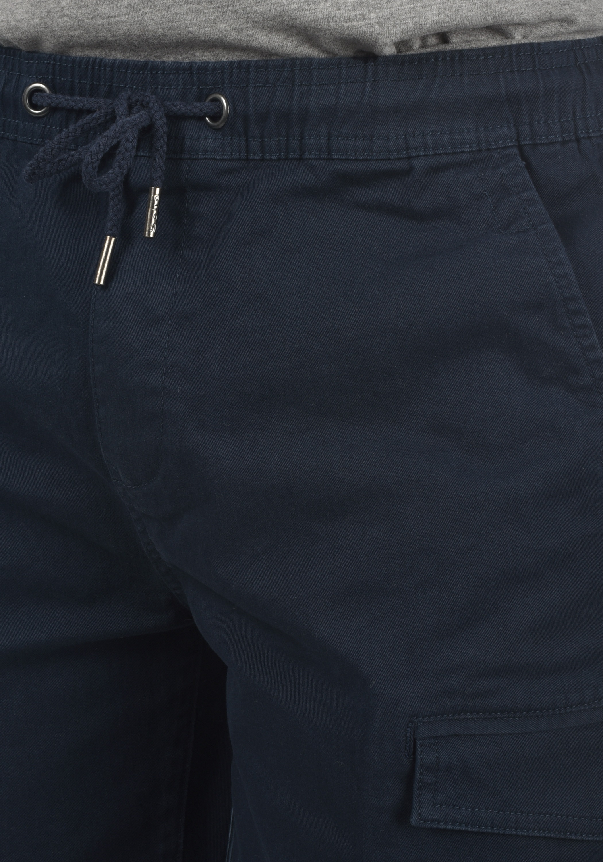 !solid Cargohose SOLID "Cargohose SDHenik", Herren, Gr. L, N-Gr, blau (insignia b), Obermaterial: 98% Baumwolle CO. 2% Elasthan EL., Hosen Cargohose 3