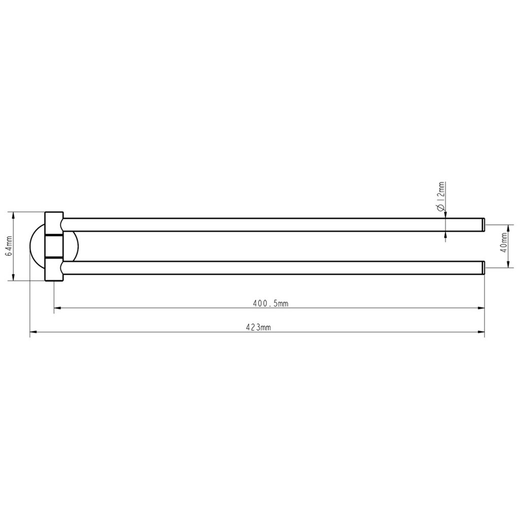 Lenz Doppelhandtuchhalter »SCALA«